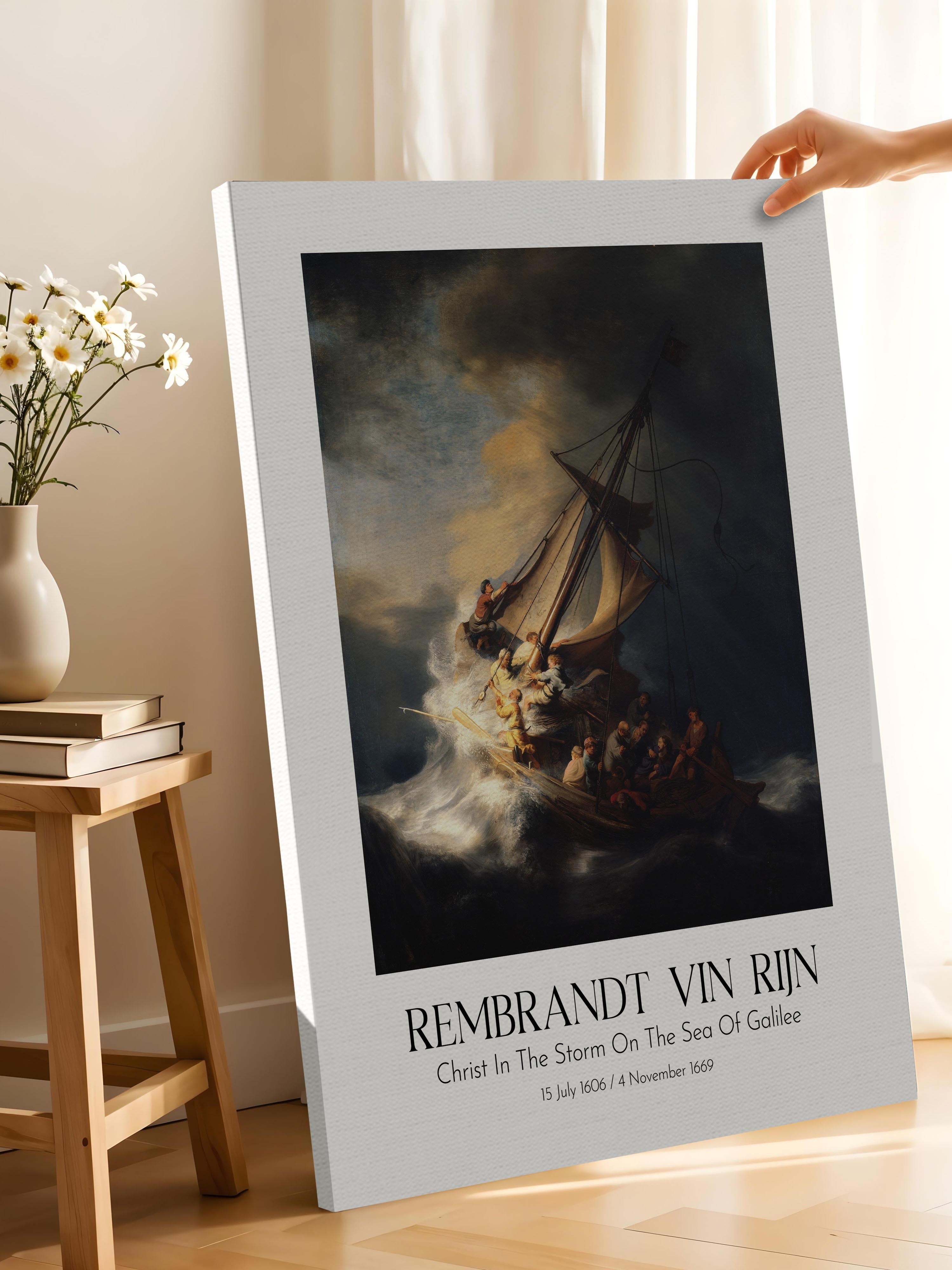 Rembrandt Vin Rijn, Kanvas Tablo, Sanat Serisi NO:112387