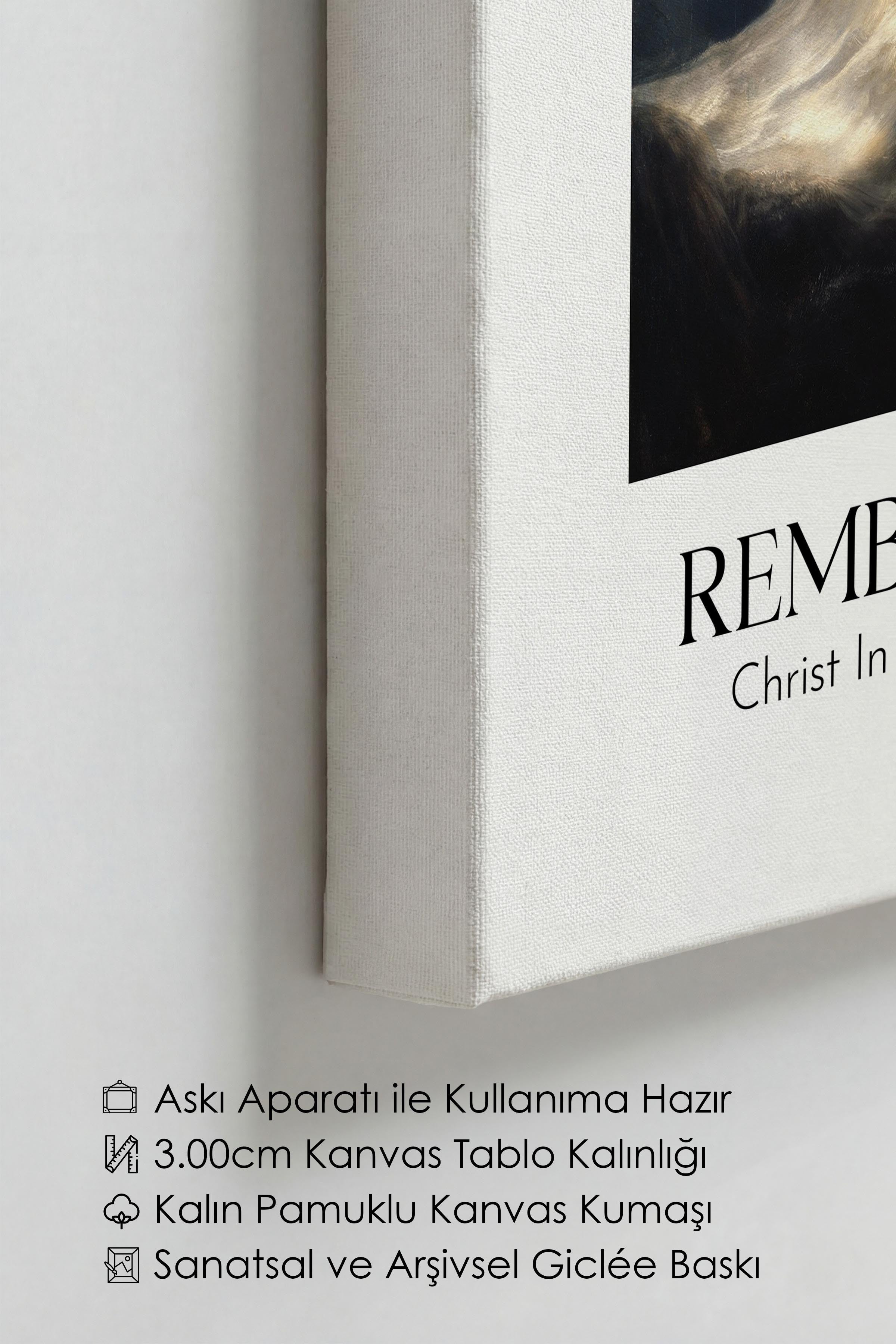 Rembrandt Vin Rijn, Kanvas Tablo, Sanat Serisi NO:112387