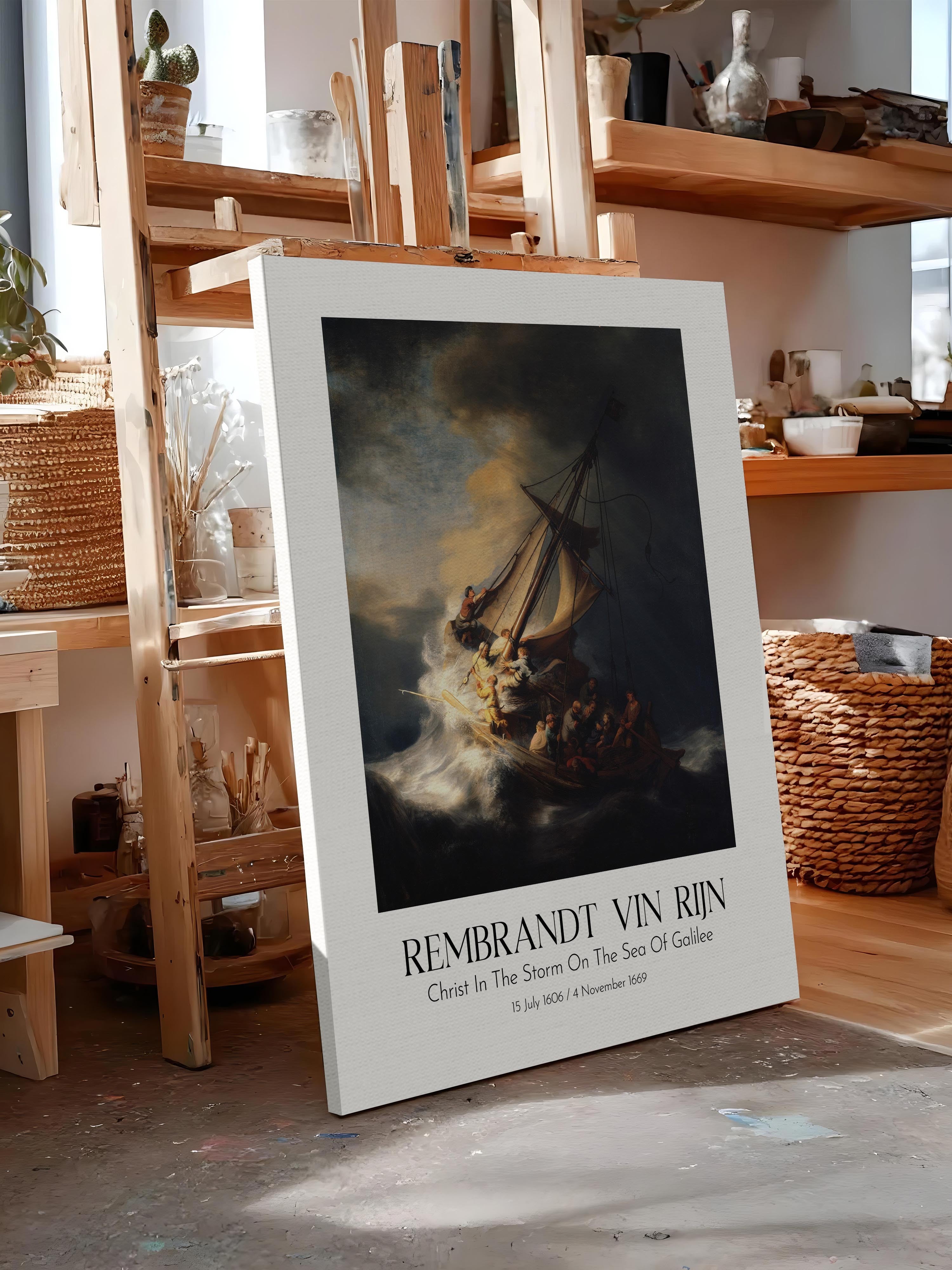 Rembrandt Vin Rijn, Kanvas Tablo, Sanat Serisi NO:112387