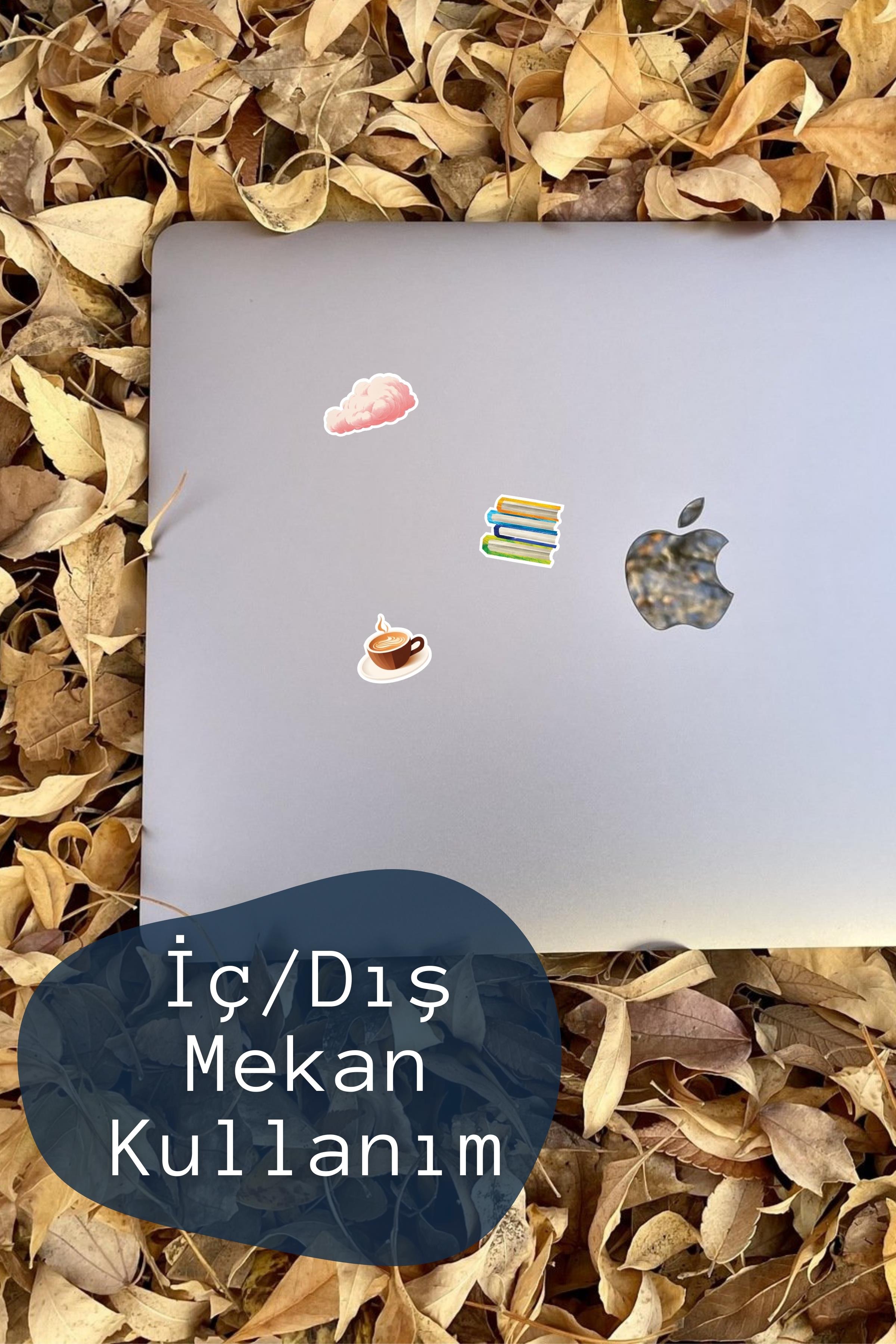 Rengarenk Etiket Seti, Büyük Boy, 16 Adet Su Geçirmez, Sticker Seti, Laptop, Telefon, Valiz Uyumlu