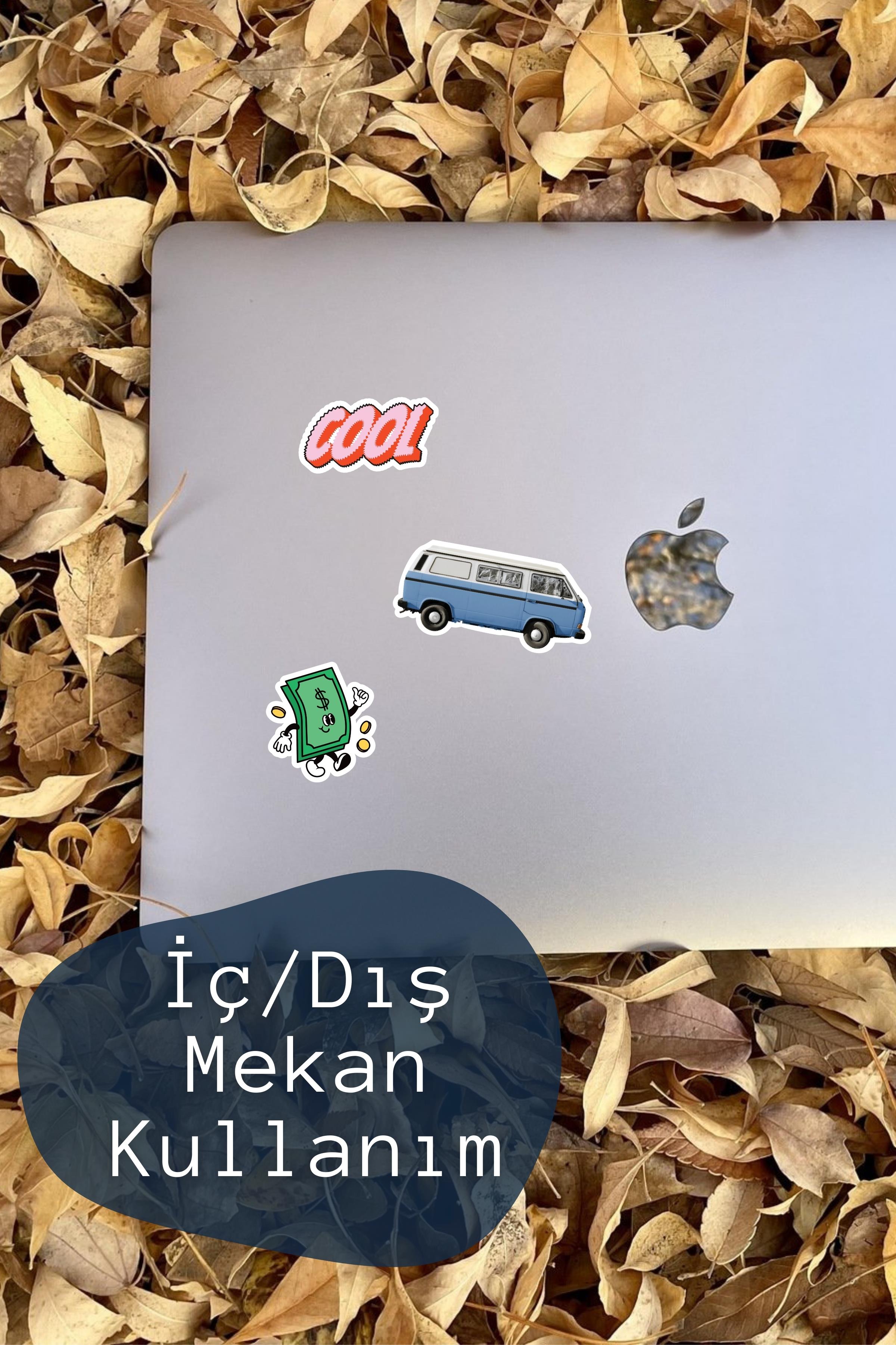 Rengarenk Etiket Seti, Büyük Boy, 17 Adet Su Geçirmez, Sticker Seti, Laptop, Telefon, Valiz Uyumlu