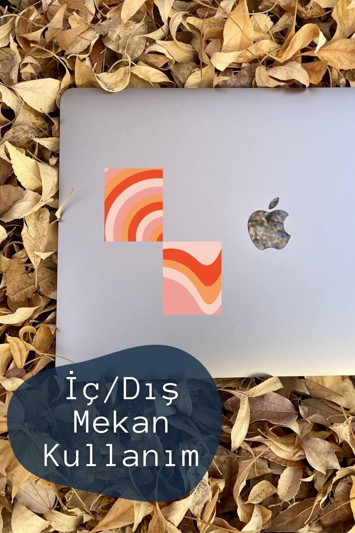 Rengarenk Sticker Seti - 12 Adet Etiket Seti- Telefon, Tablet, Defter Laptop Uyumlu Etiket