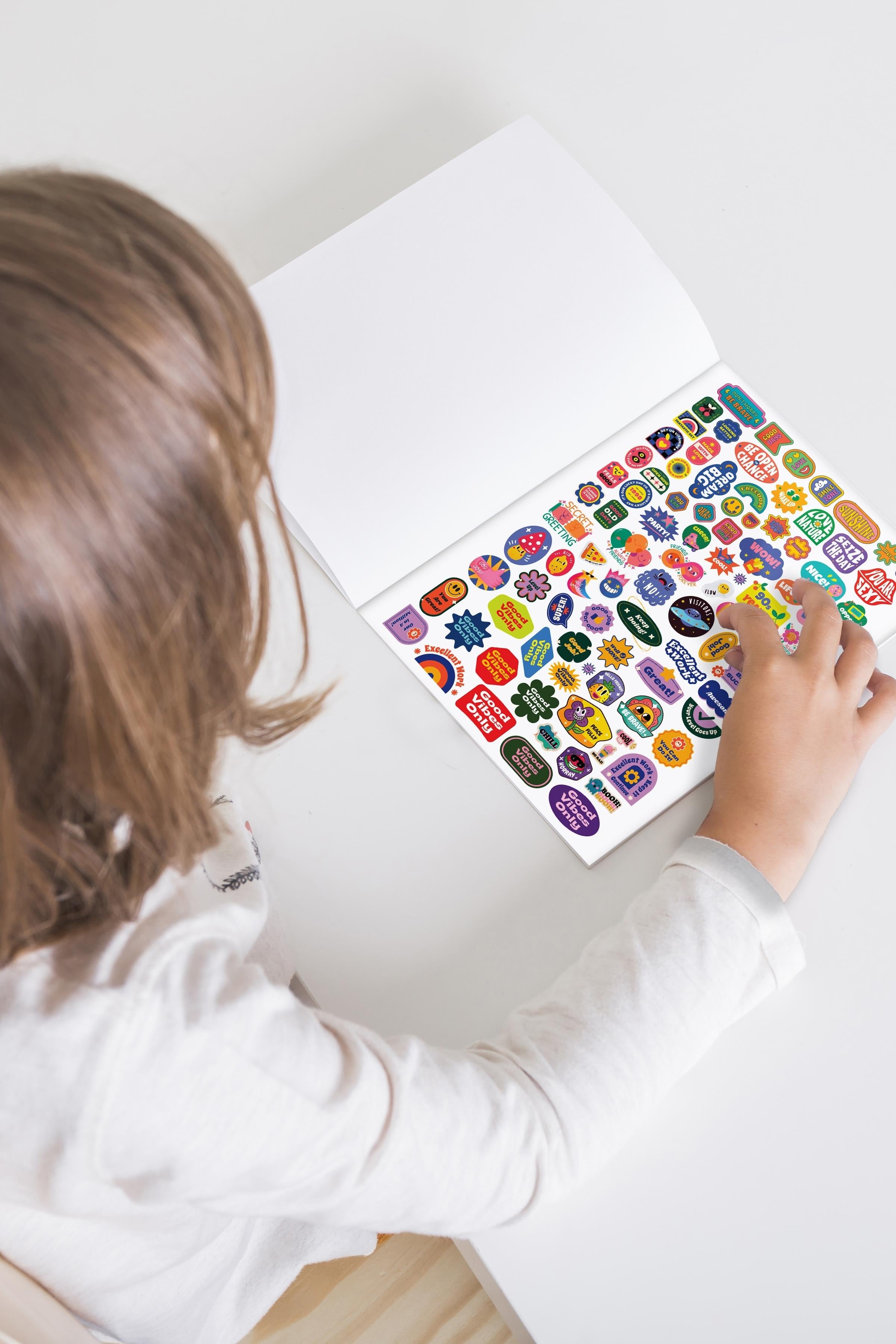 Renkli Etiket Seti, 450 Adet Renkli Etiket, Sticker Book, Sticker Defteri, Bullet Journal, Günlük