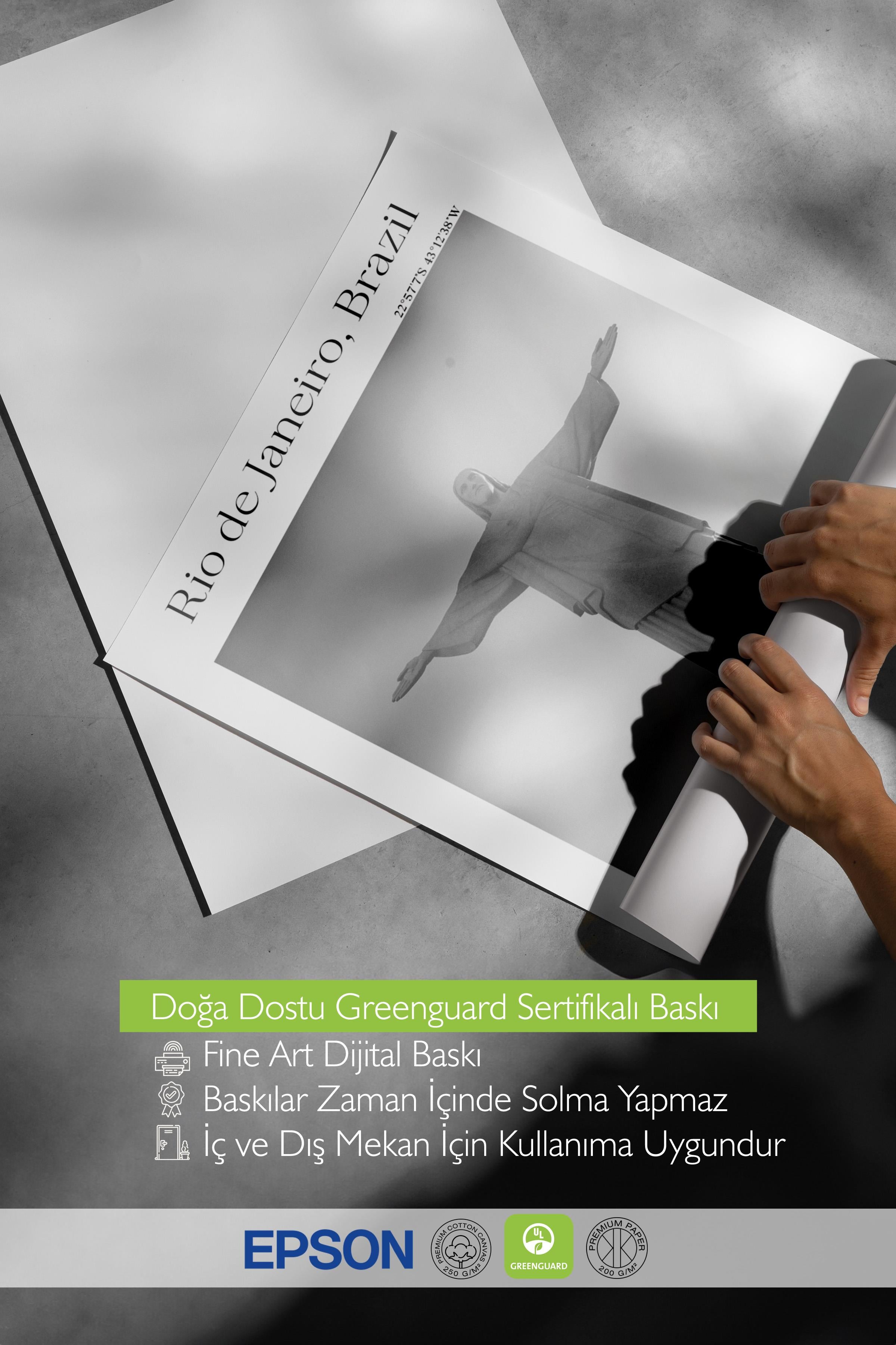 Rio de Janerio - Brezilya, Şehir Temalı Poster, Çerçevesiz Duvar Posteri, NO:30037