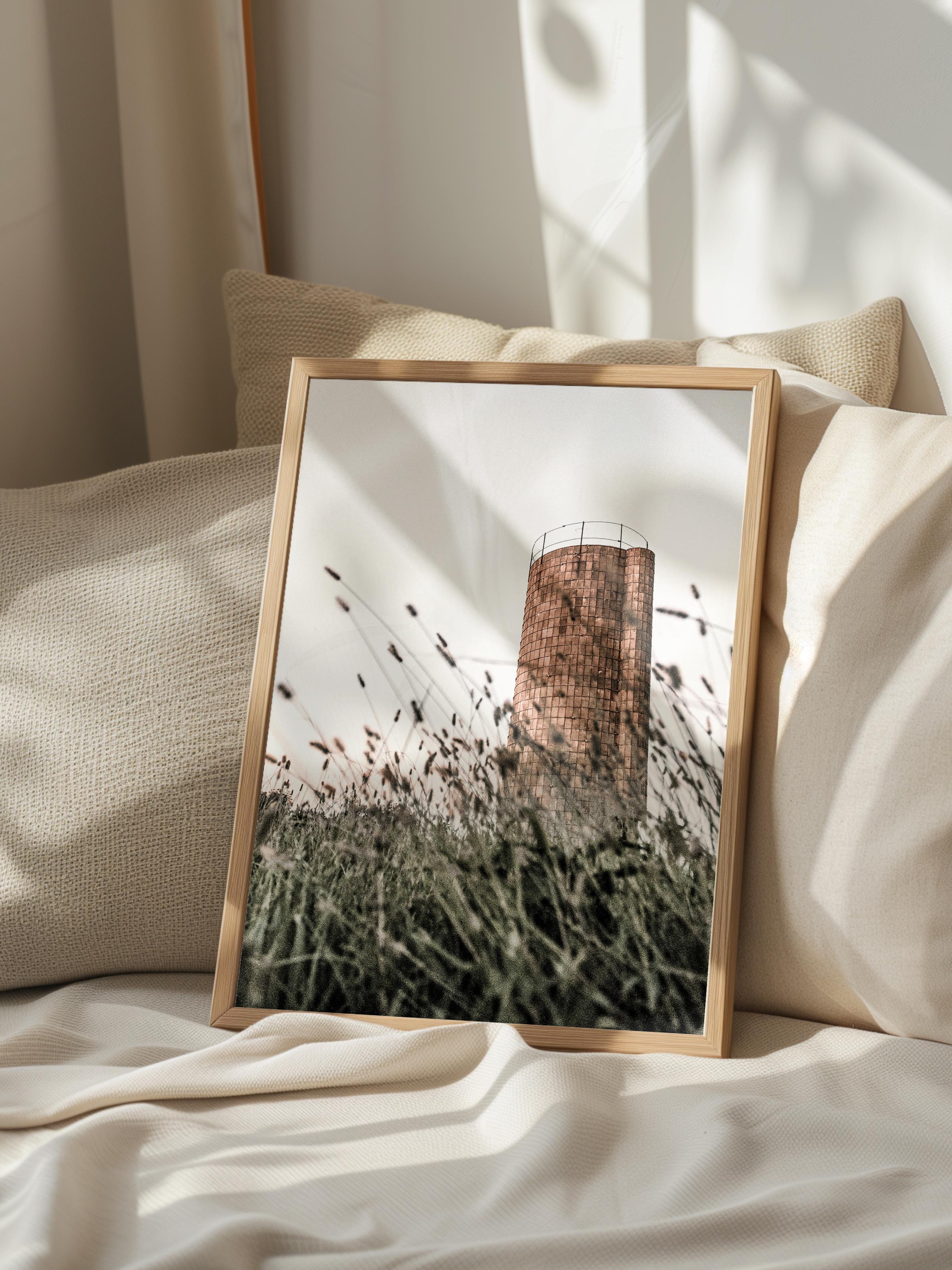 Rustic Çerçevesiz Poster, İskandinav Beyaz Poster, NO:362 Çit Fotoğraf, Dikey