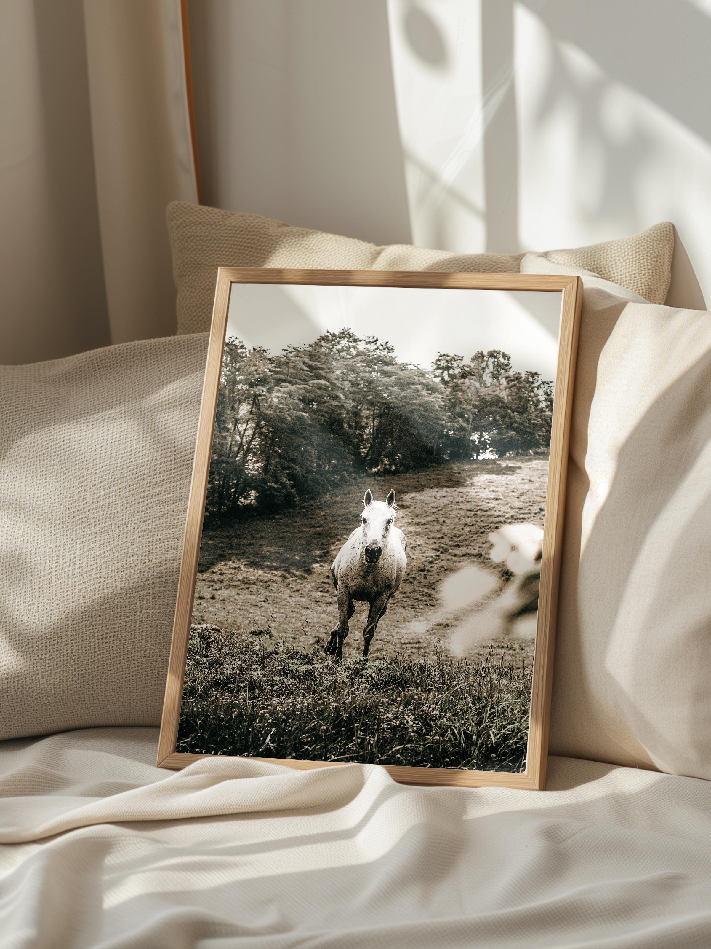 Rustic Çerçevesiz Poster, İskandinav Kahverengi Poster, NO:133 Tarlada Çalışan Çiftçiler Fotoğraf, Dikey