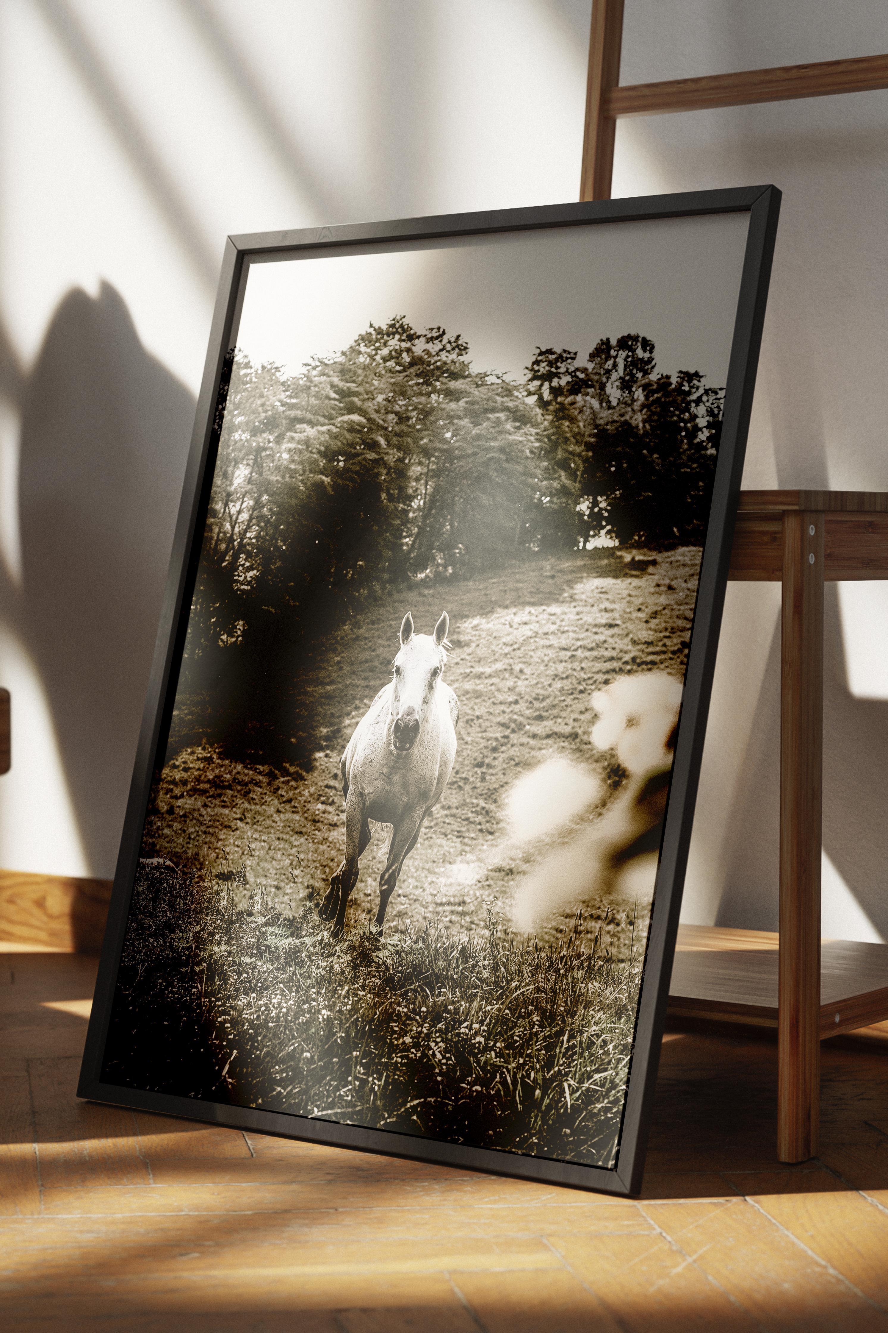 Rustic Çerçevesiz Poster, İskandinav Kahverengi Poster, NO:133 Tarlada Çalışan Çiftçiler Fotoğraf, Dikey