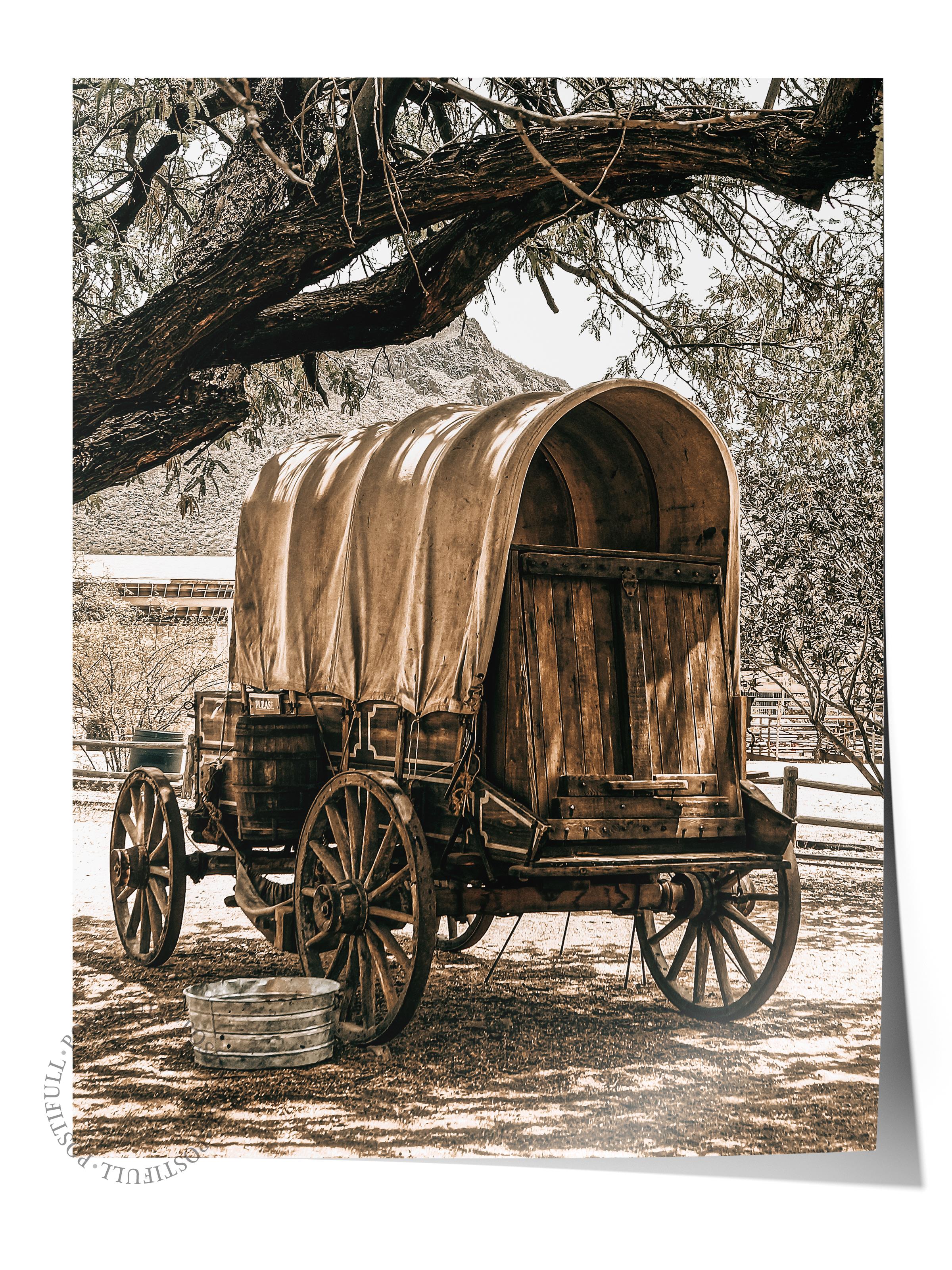 Rustic Çerçevesiz Poster, İskandinav Kahverengi Poster, NO:187 Ahşap Araç Fotoğraf, Dikey