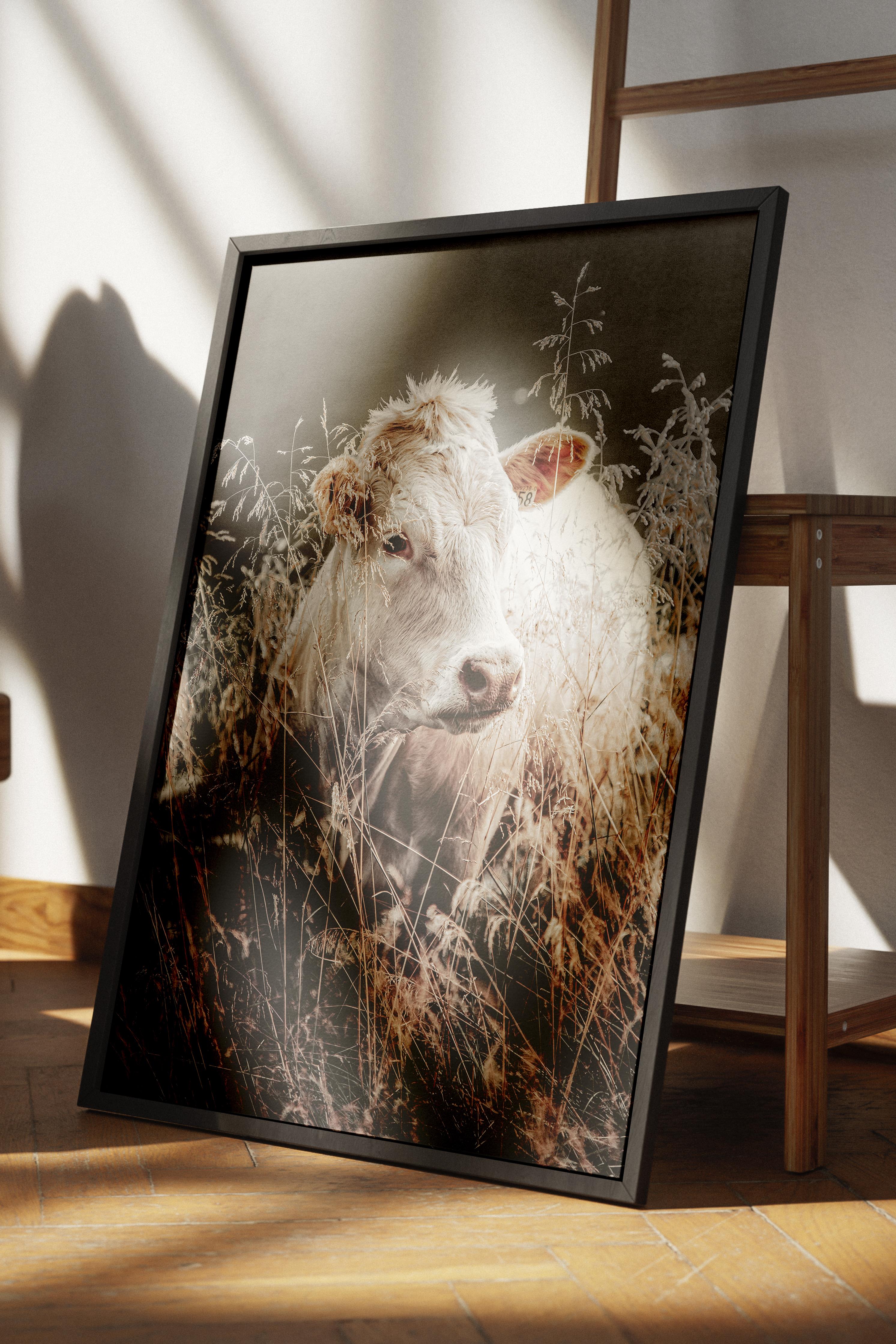 Rustic Çerçevesiz Poster, İskandinav Kahverengi Poster, NO:244 Koyun Fotoğraf, Dikey