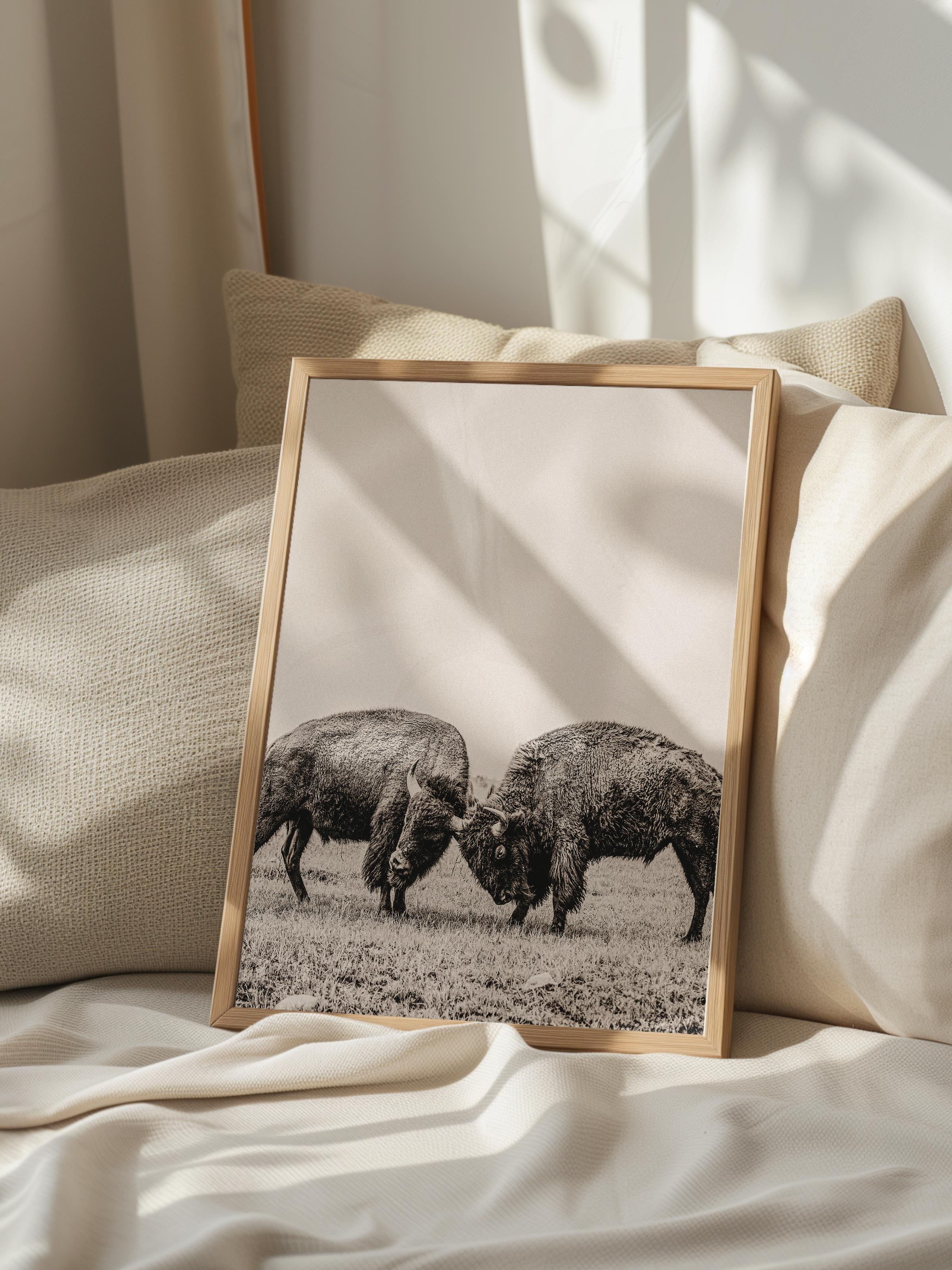 Rustic Çerçevesiz Poster, İskandinav Kahverengi Poster, NO:273 Domuzlar Fotoğraf, Dikey