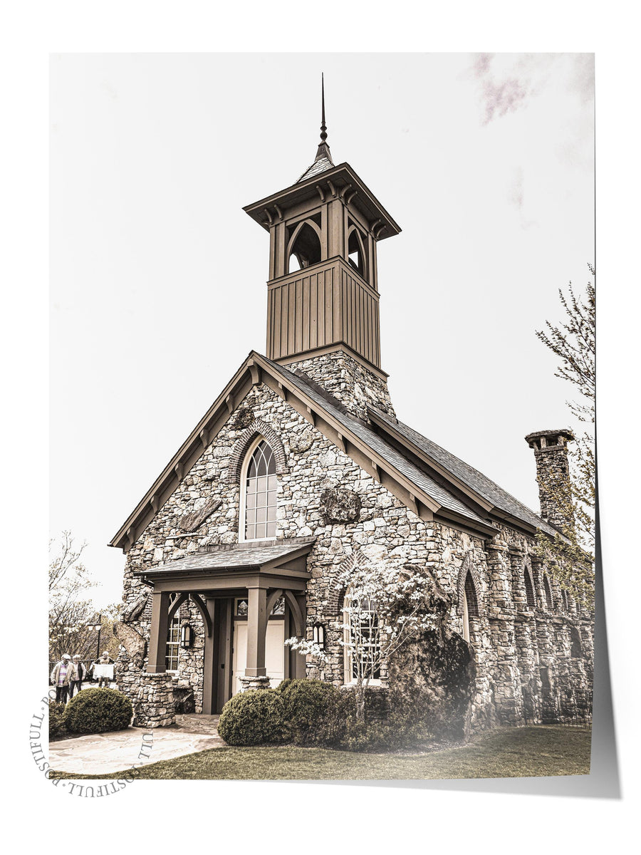 Taş Kilise Rustic Çerçevesiz Poster