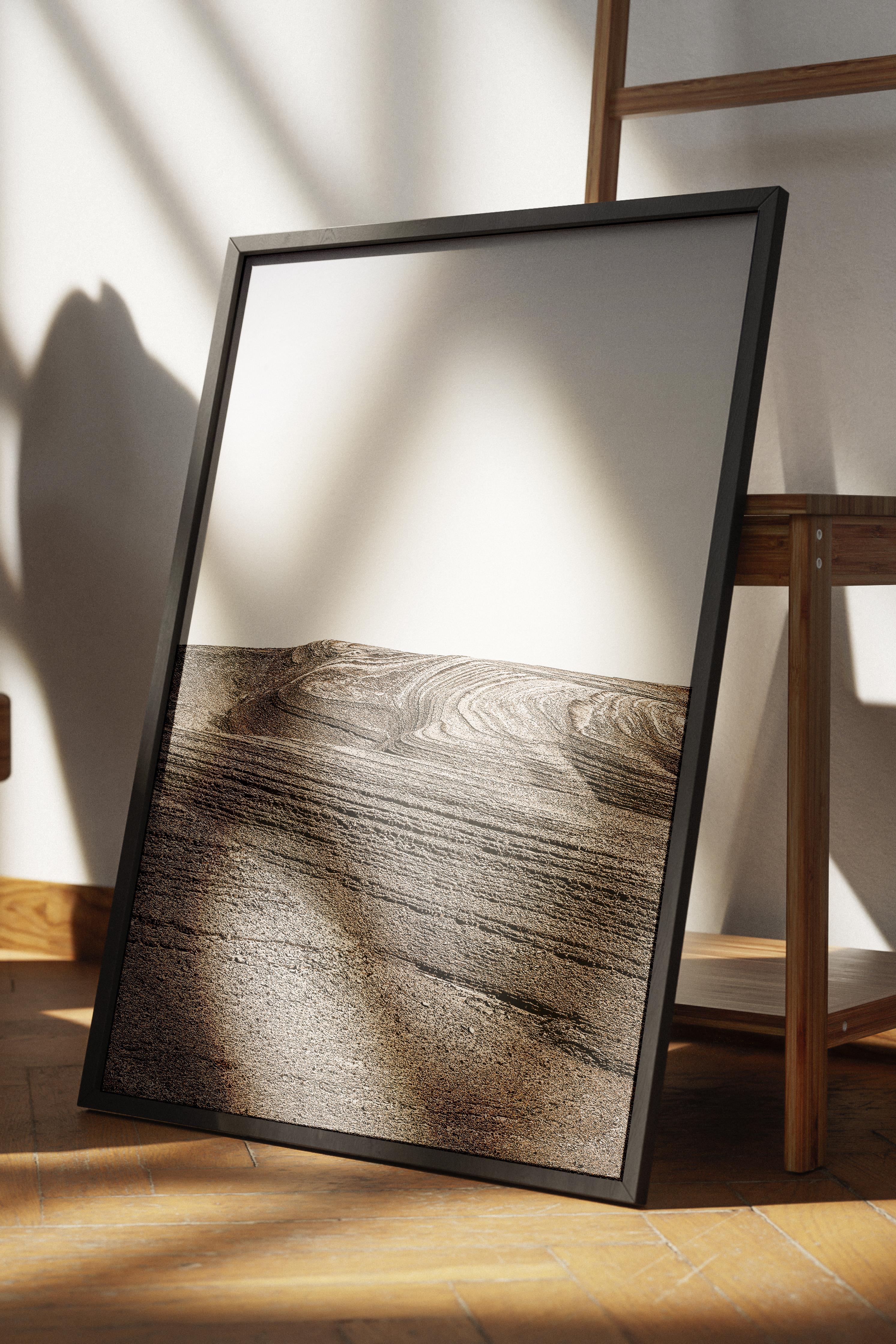 Rustic Çerçevesiz Poster, İskandinav Kahverengi Poster, NO:292 Tarlalar Fotoğraf, Dikey