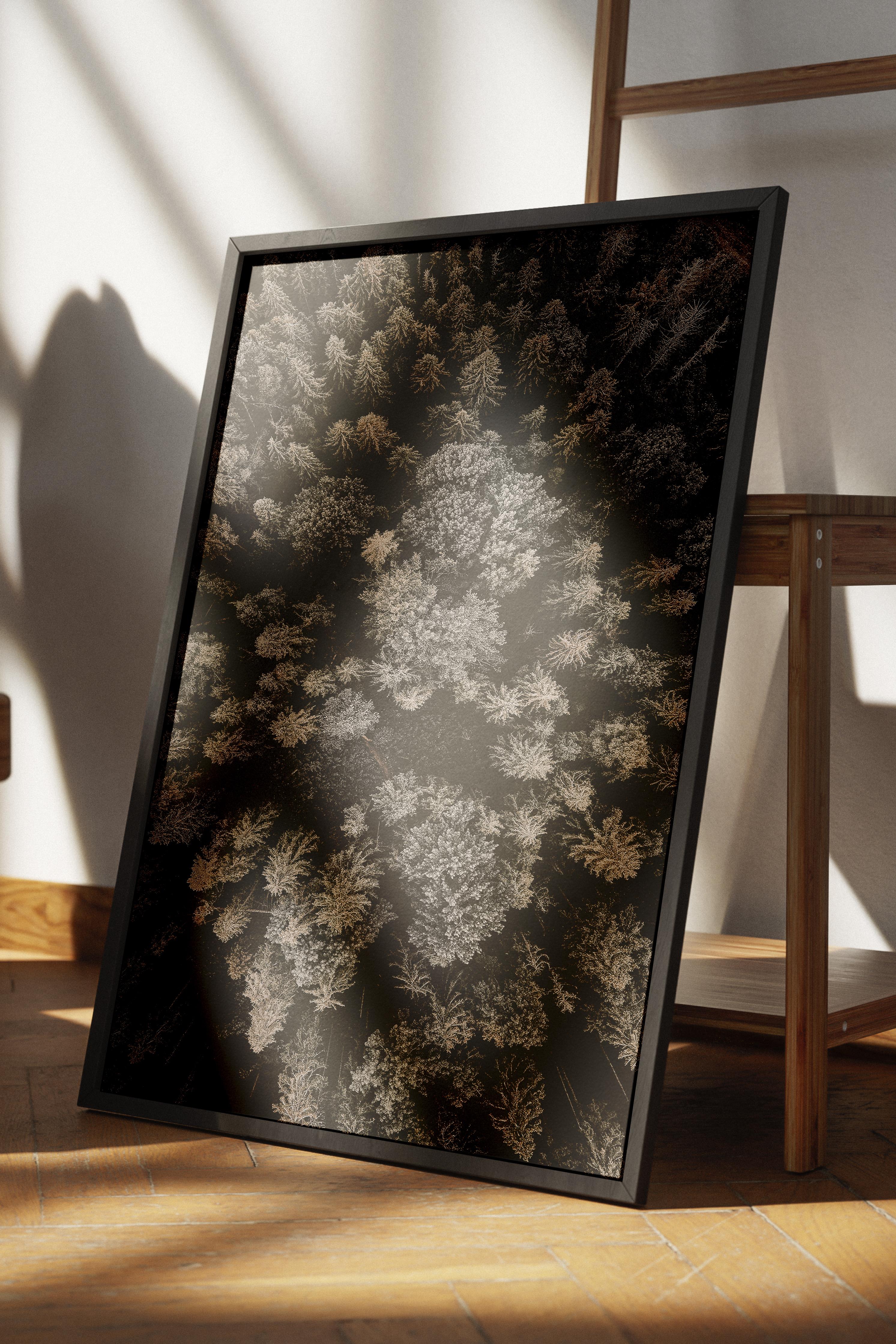 Rustic Çerçevesiz Poster, İskandinav Kahverengi Poster, NO:351 Otlar Fotoğraf, Dikey