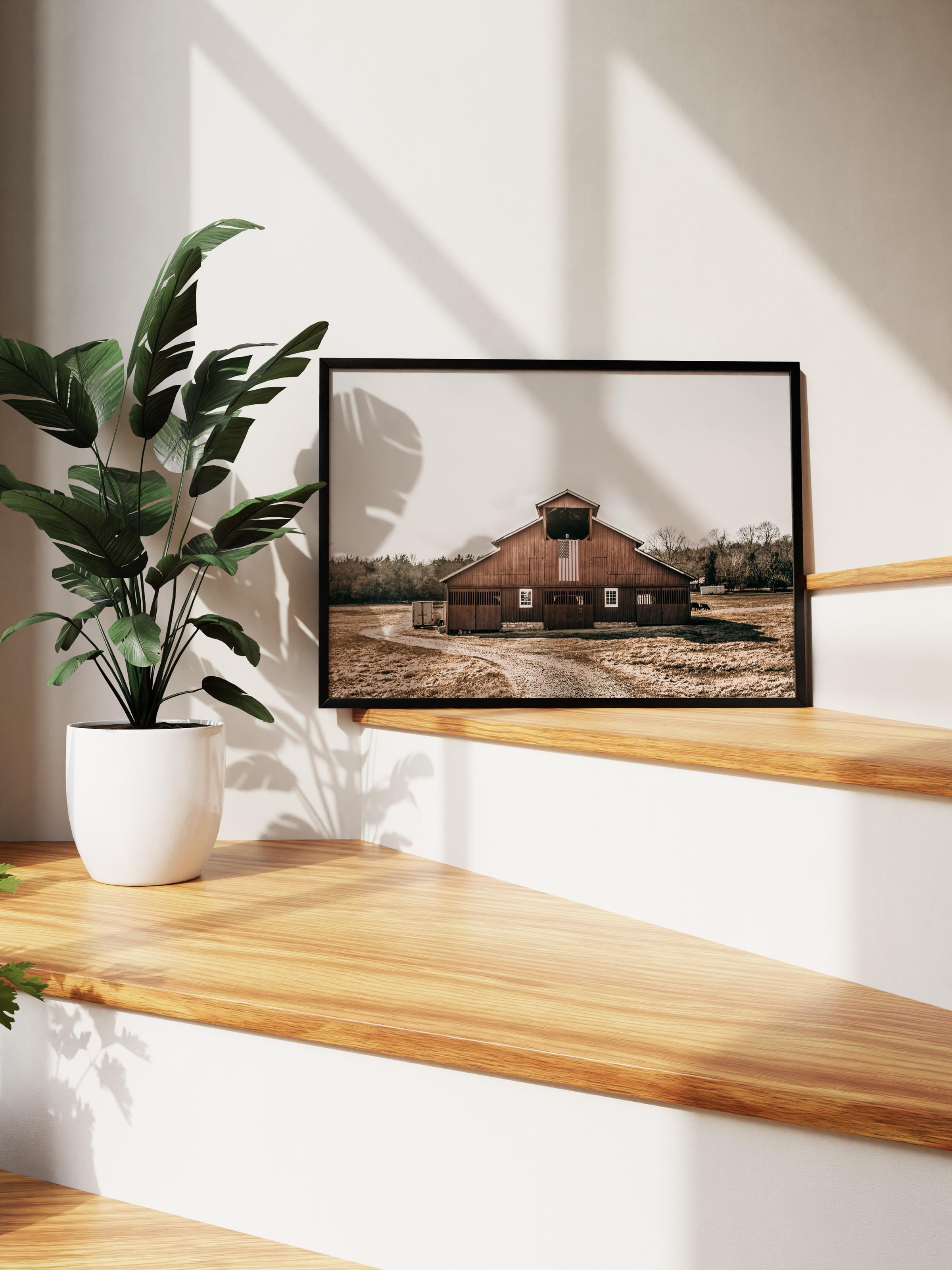 Rustic Çerçevesiz Poster, İskandinav Kahverengi Tablo, NO:494 Ev Fotoğraf