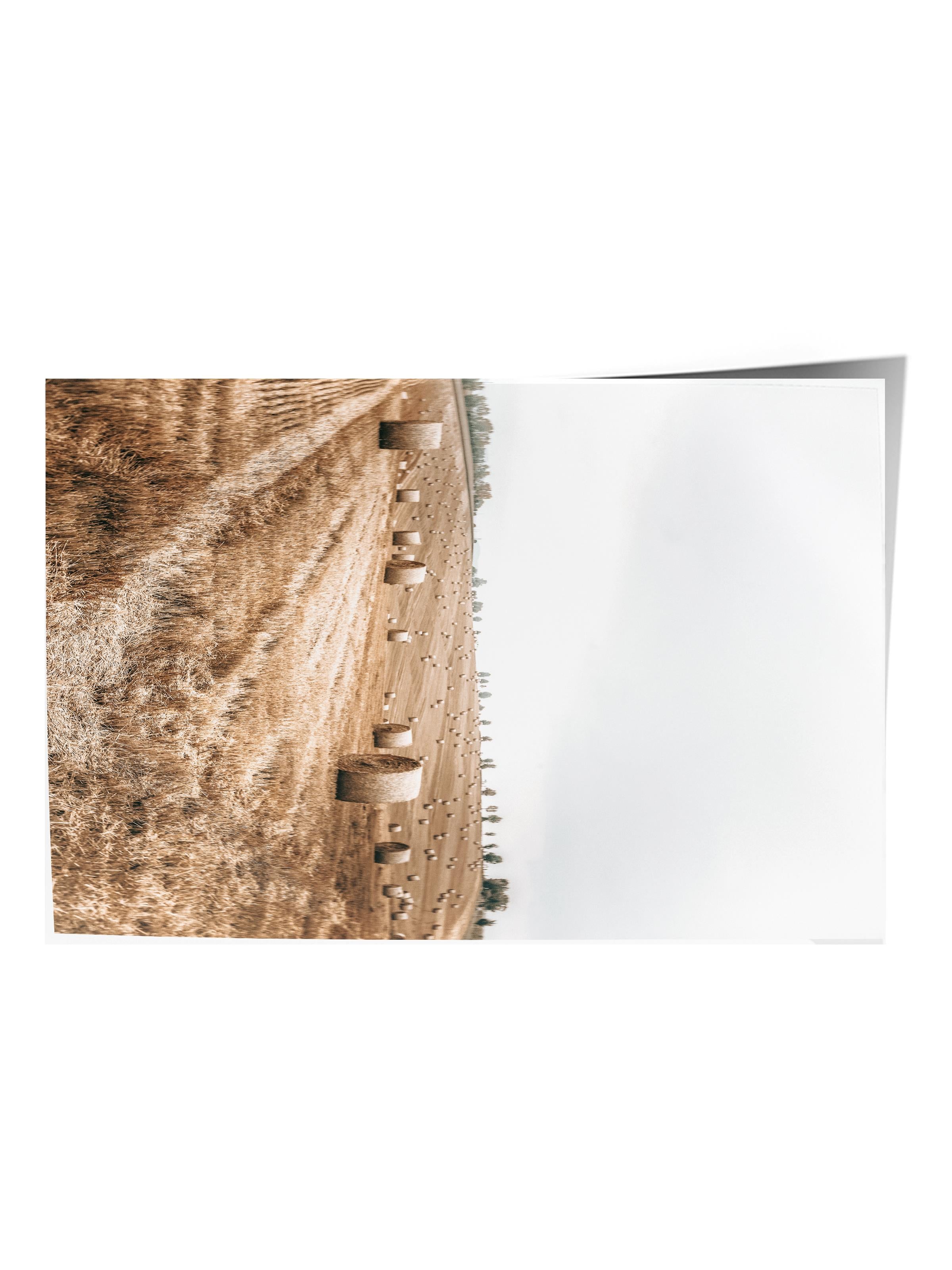 Rustic Çerçevesiz Poster, İskandinav Kahverengi Tablo, NO:498 Tarla Fotoğraf