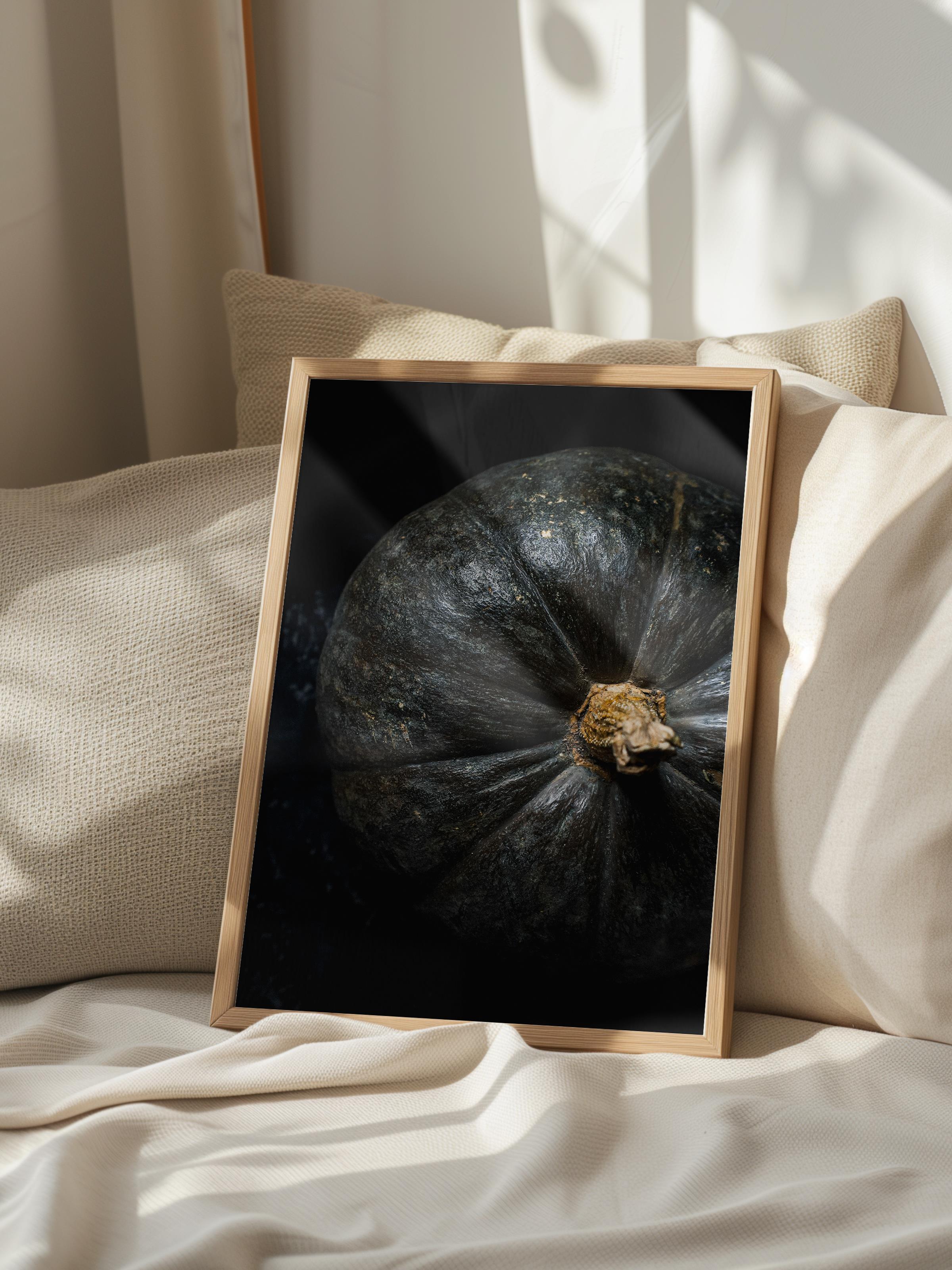 Rustic Çerçevesiz Poster, İskandinav Siyah Poster, NO:480 Kabak Fotoğraf