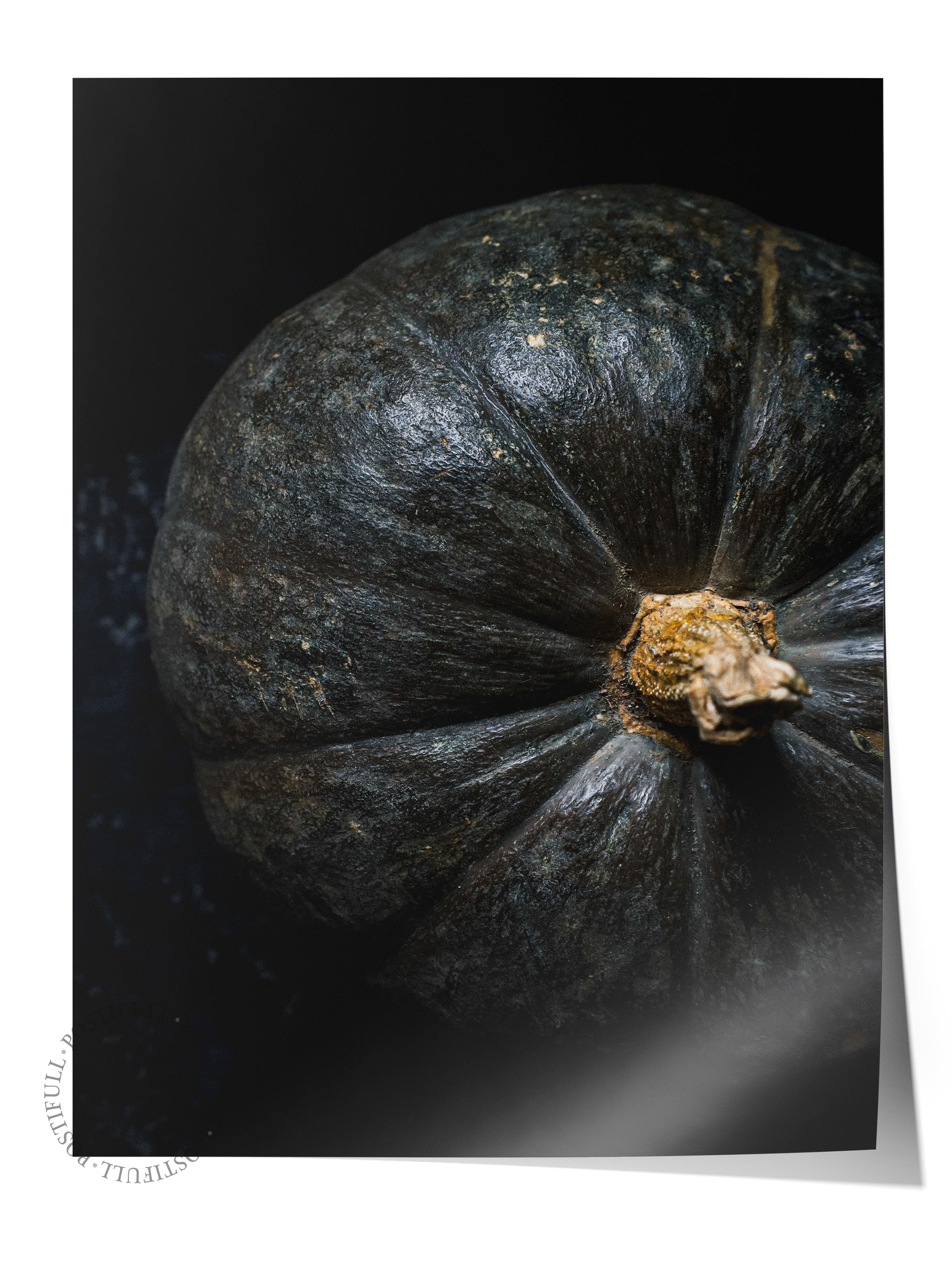 Rustic Çerçevesiz Poster, İskandinav Siyah Poster, NO:480 Kabak Fotoğraf