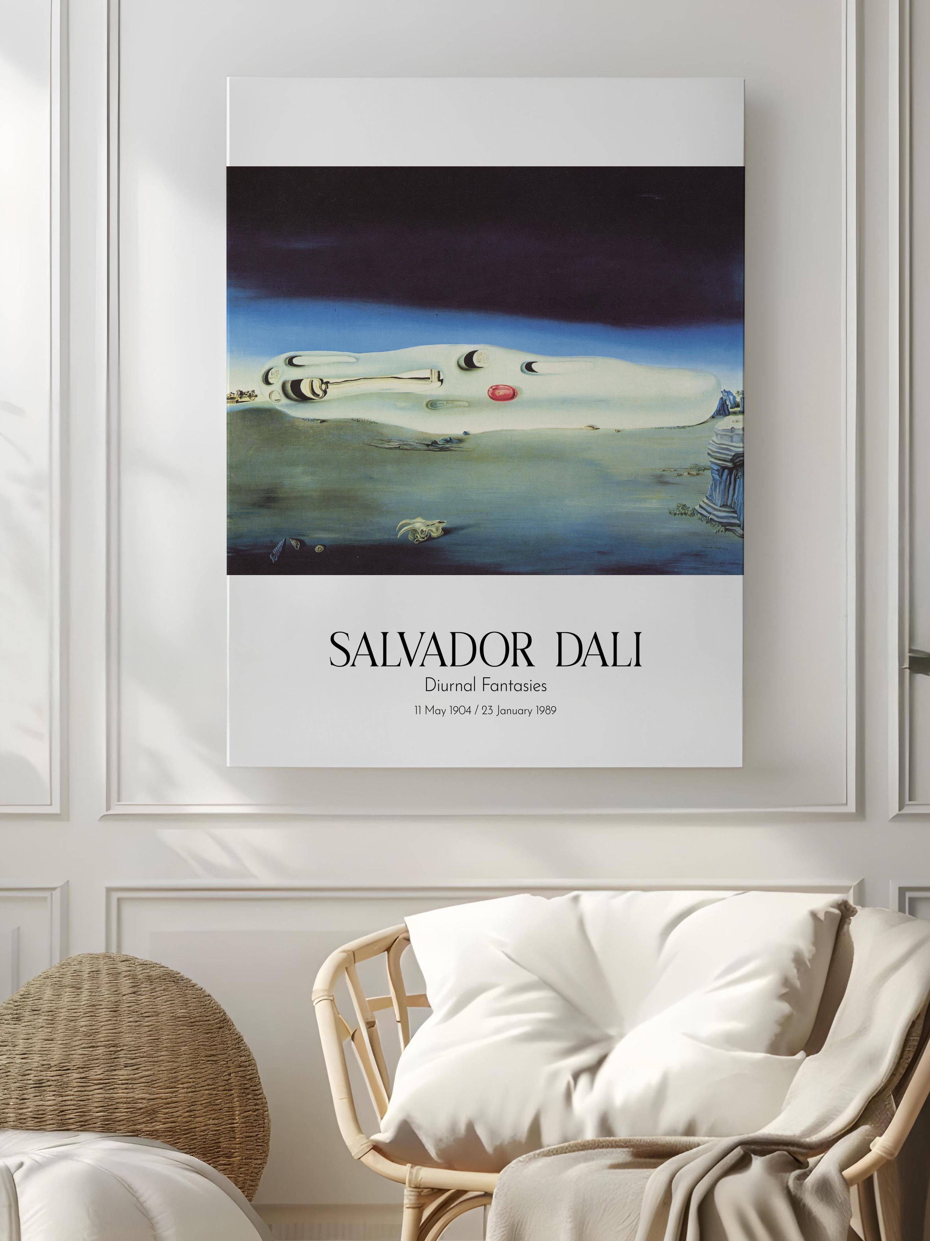 Salvador Dali - Diurnal Fantasies, Kanvas Tablo, Sanat Serisi NO:112502
