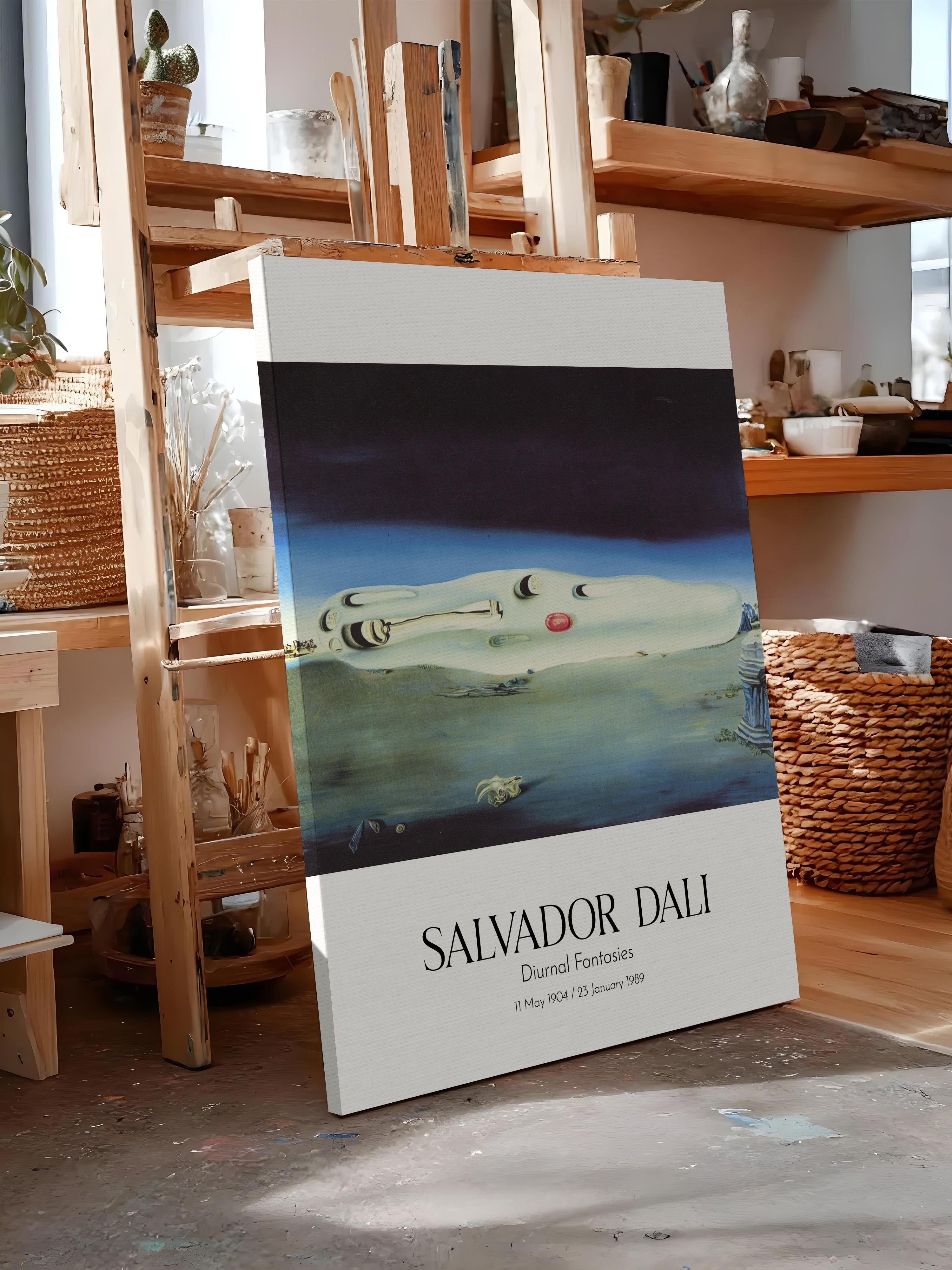 Salvador Dali - Diurnal Fantasies, Kanvas Tablo, Sanat Serisi NO:112502
