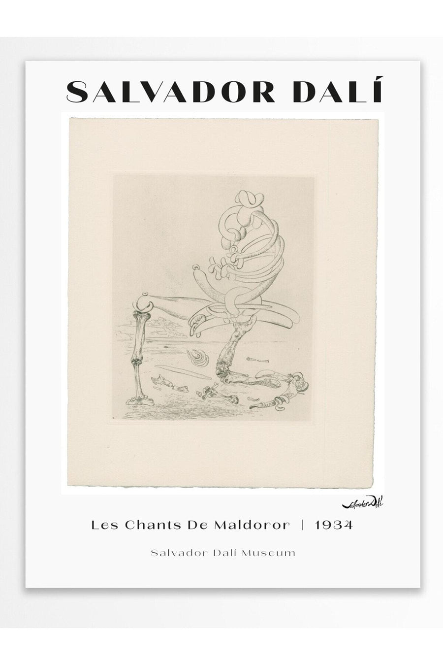 Les Chants De Maldoror Modern Sanat Çerçevesiz Poster