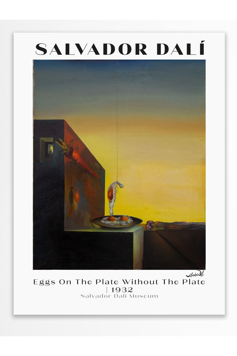 Farklı Tonlarda Salvador Dalí Modern Sanat Çerçevesiz Poster
