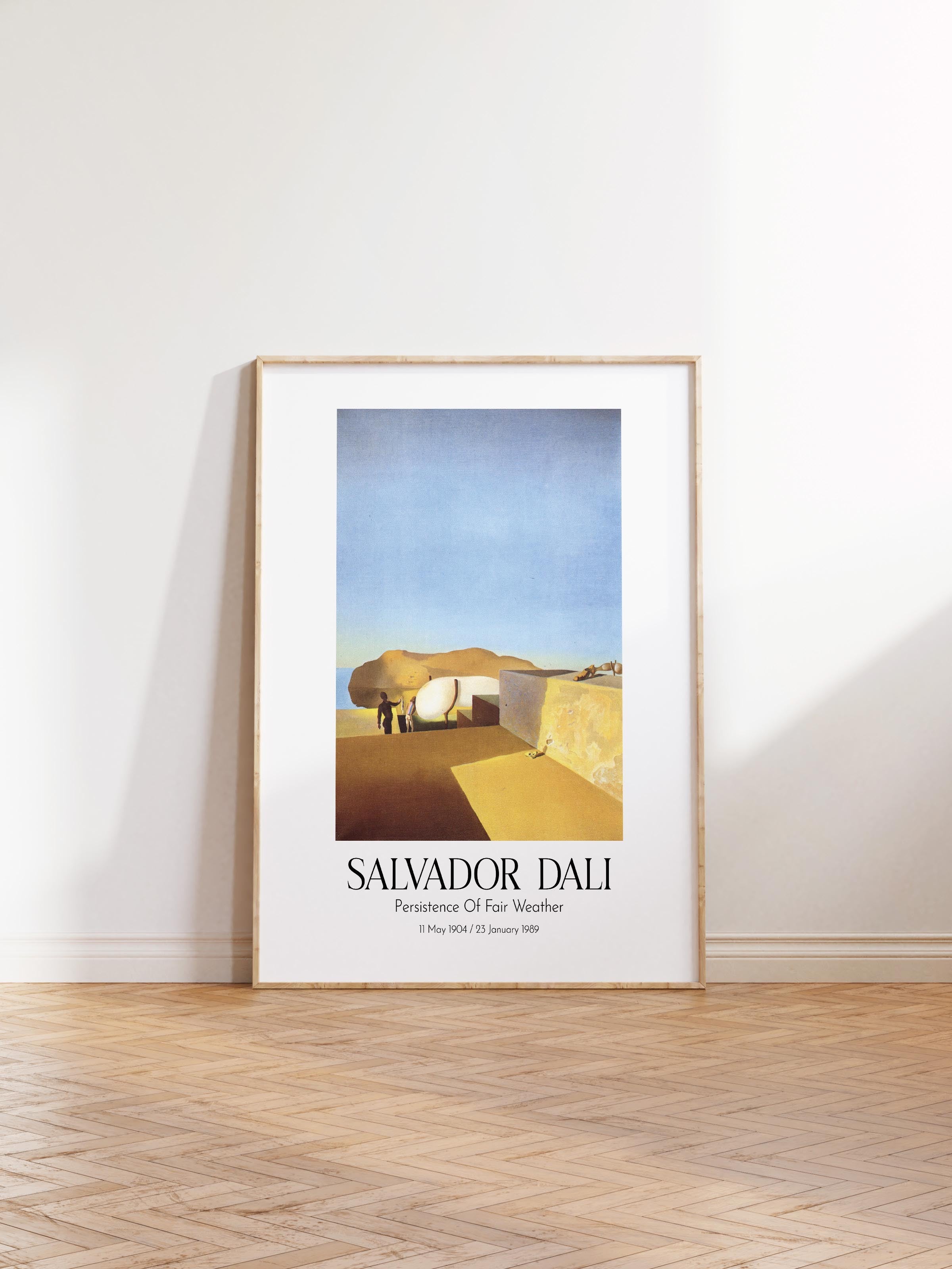 Salvador Dali - Persistence Of Fair Weather, Ahşap Çerçeveli Tablo, Sanat Serisi NO:112504