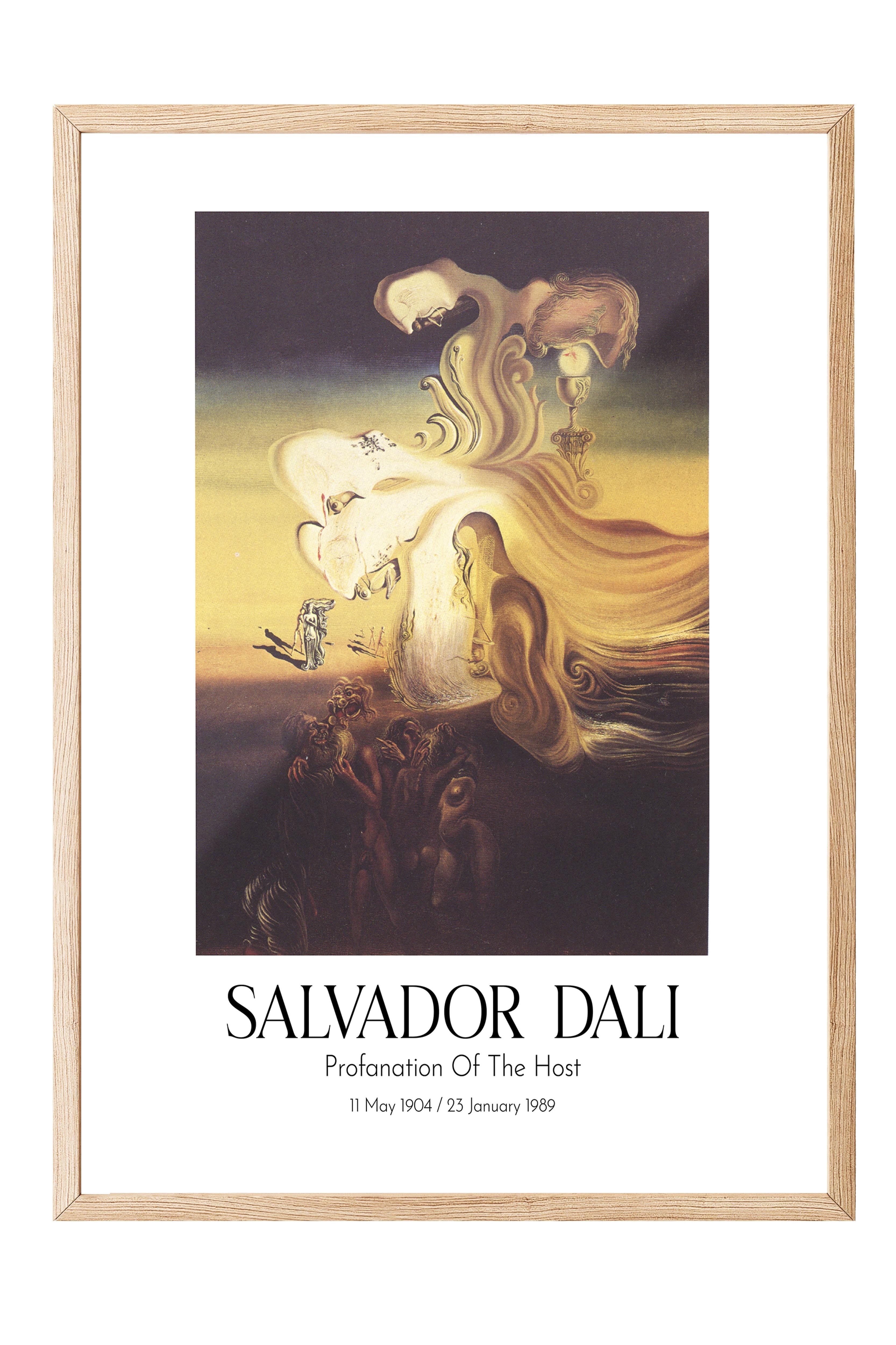 Salvador Dali - Profanation Of The Host, Ahşap Çerçeveli Tablo, Sanat Serisi NO:112503