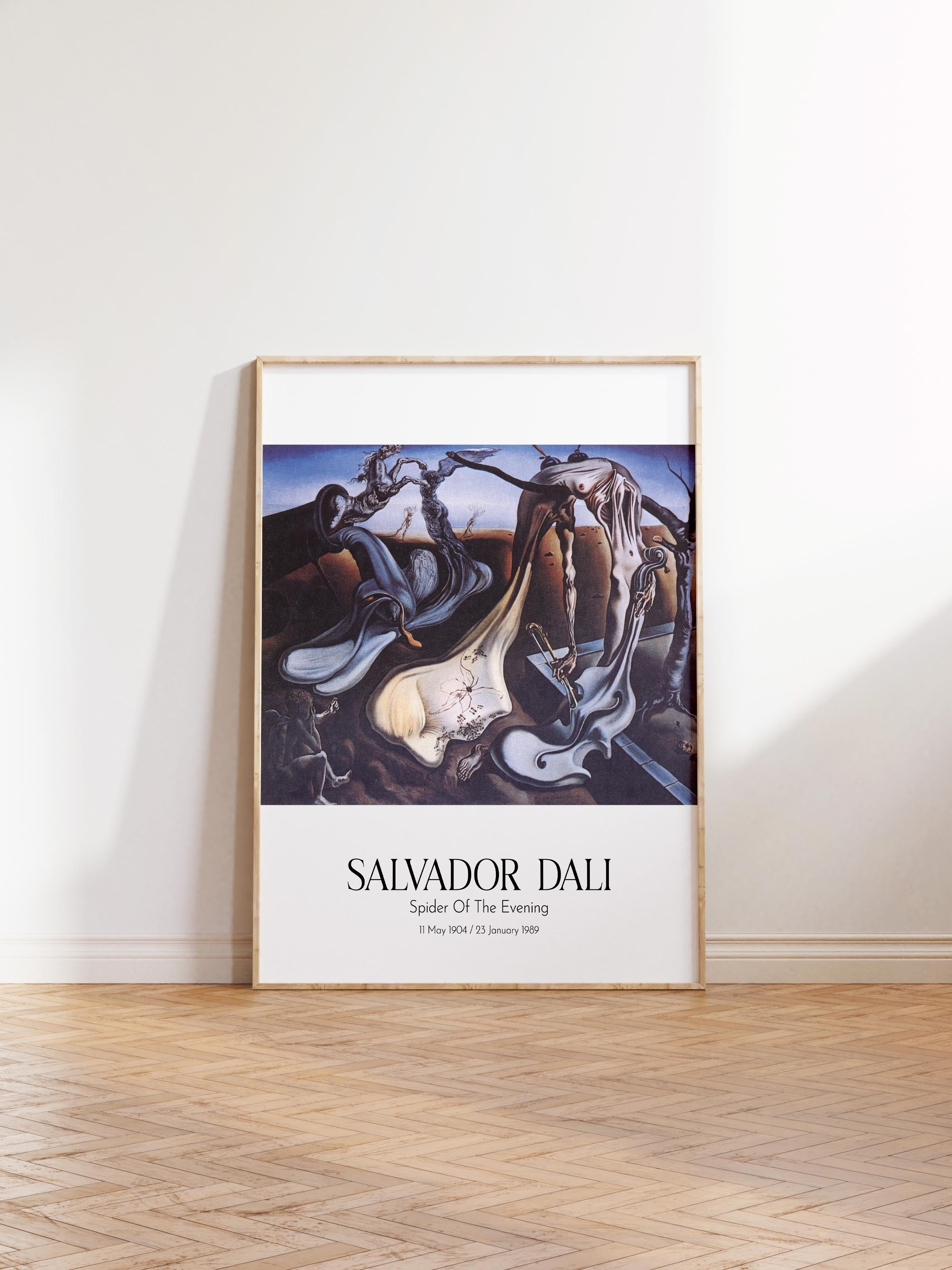 Salvador Dali - Spider Of The Evening, Ahşap Çerçeveli Tablo, Sanat Serisi NO:112501