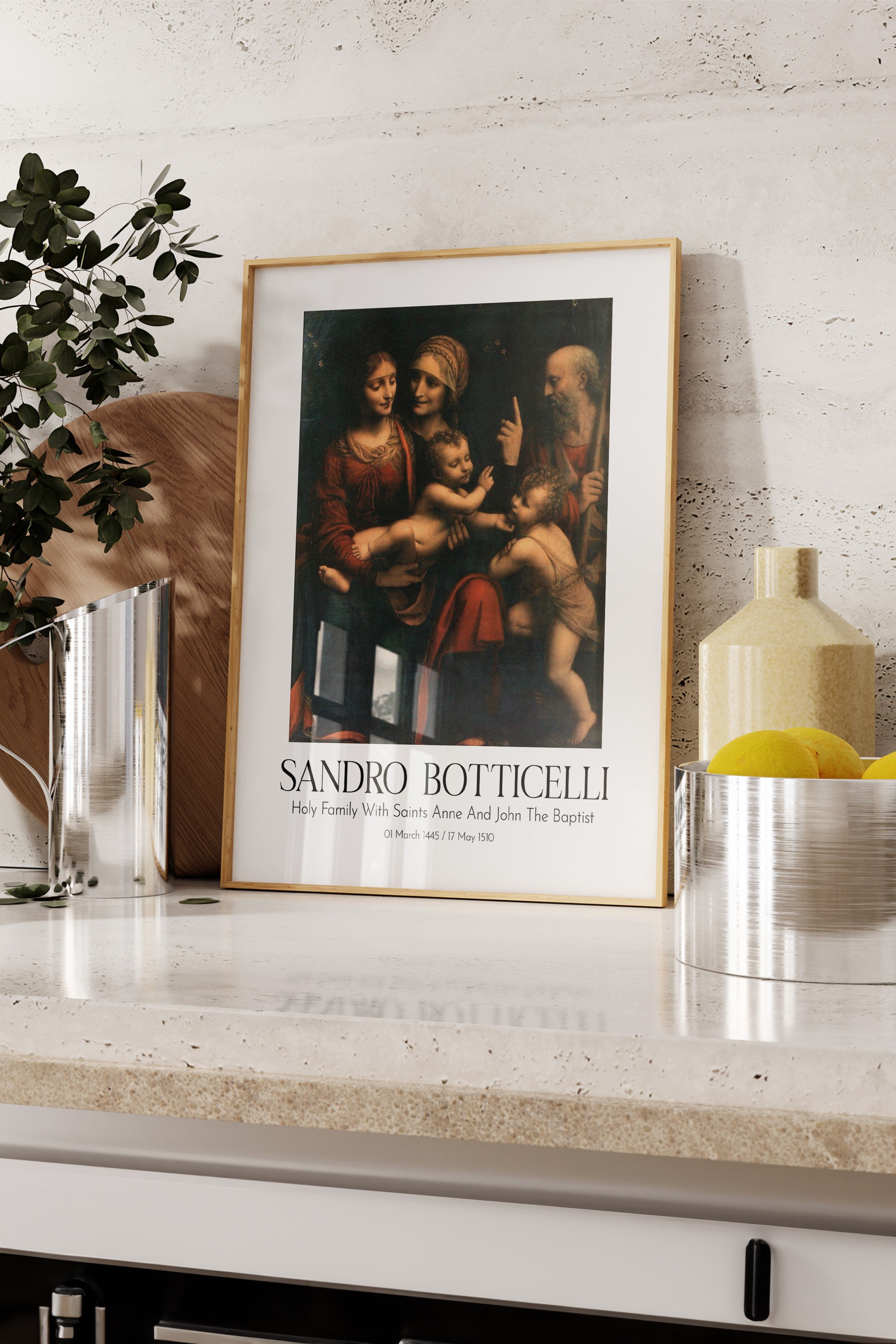 Sandro Botticelli, Ahşap Çerçeveli Tablo, Sanat Serisi NO:110751