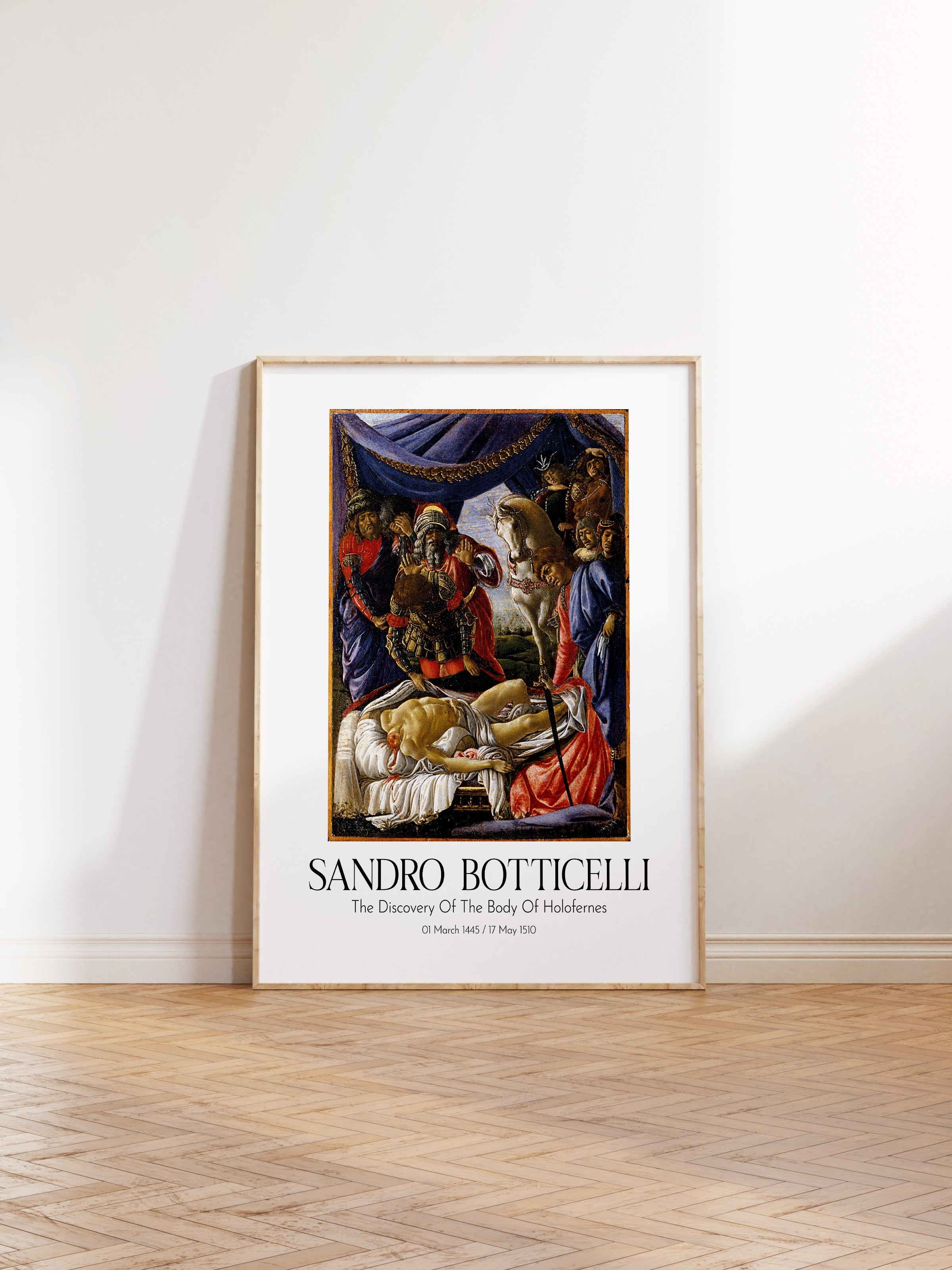 Sandro Botticelli, Ahşap Çerçeveli Tablo, Sanat Serisi NO:110758