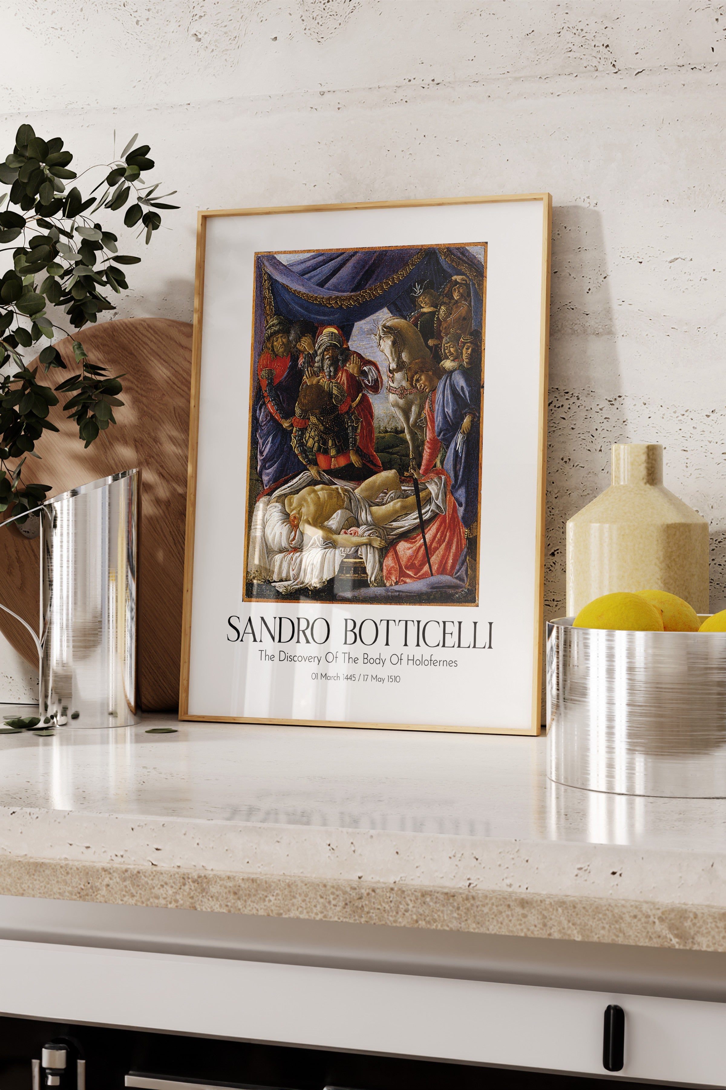 Sandro Botticelli, Ahşap Çerçeveli Tablo, Sanat Serisi NO:110758