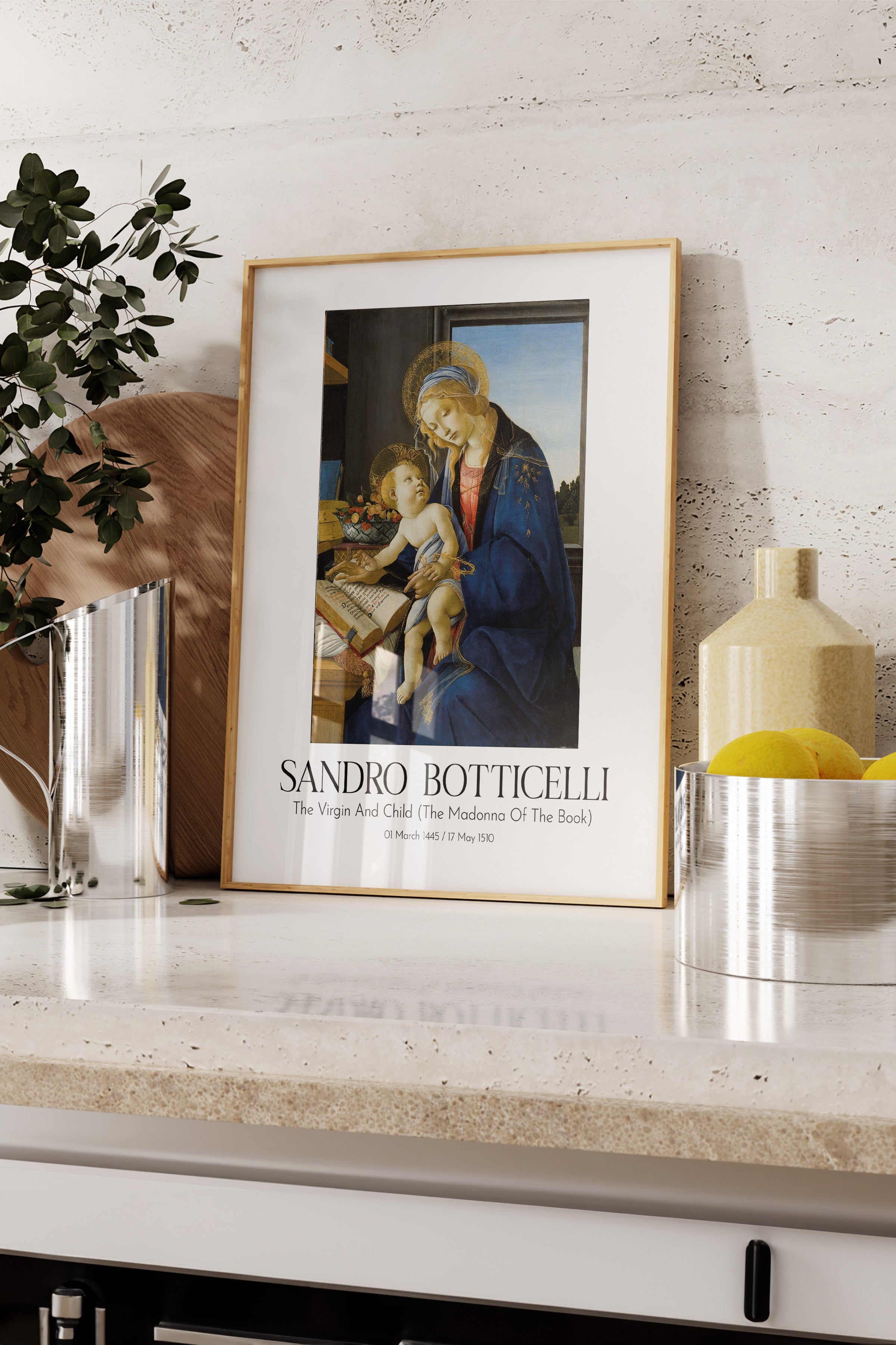 Sandro Botticelli, Ahşap Çerçeveli Tablo, Sanat Serisi NO:110760