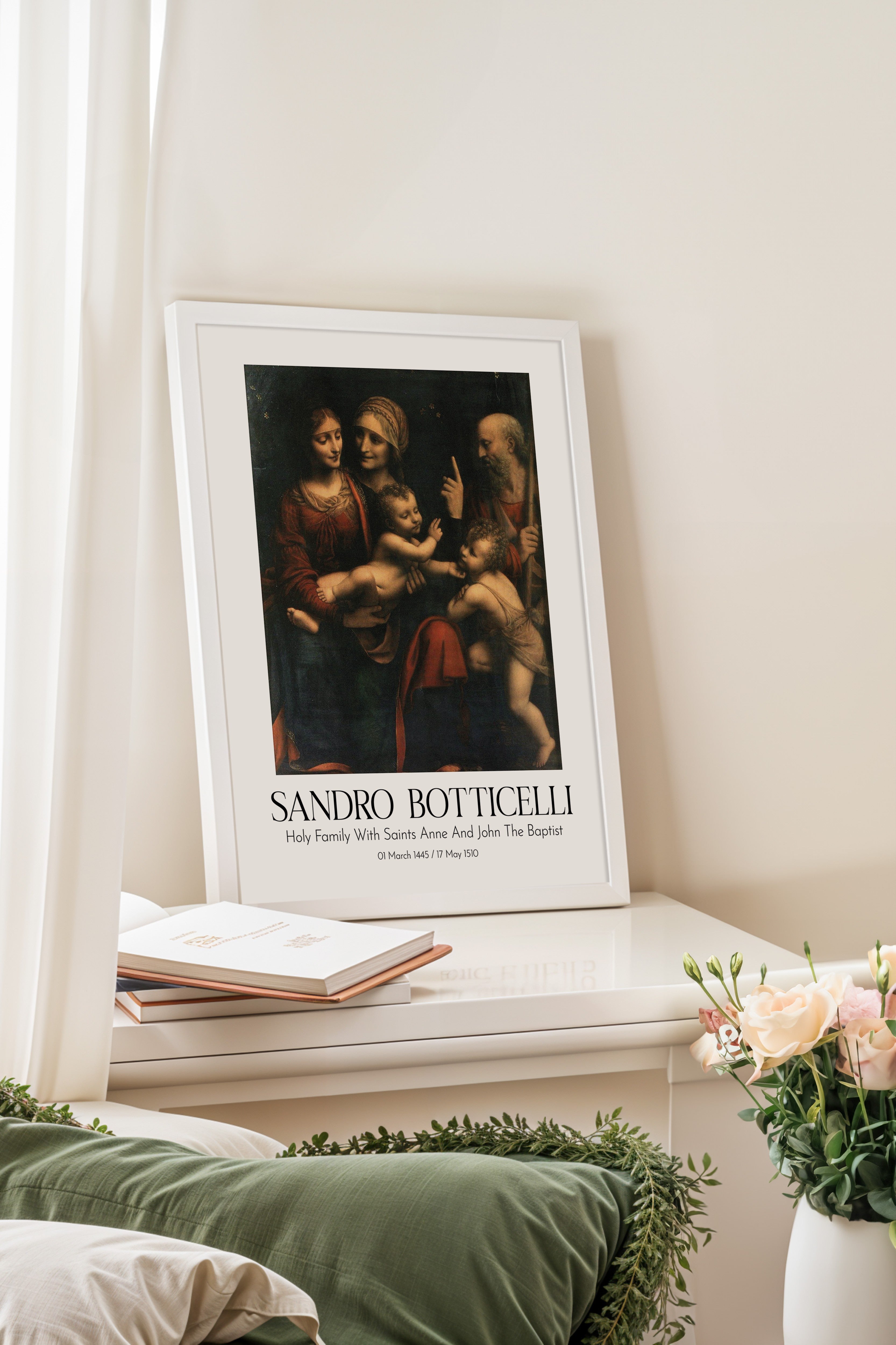 Sandro Botticelli, Beyaz Çerçeveli Tablo, Sanat Serisi NO:110751