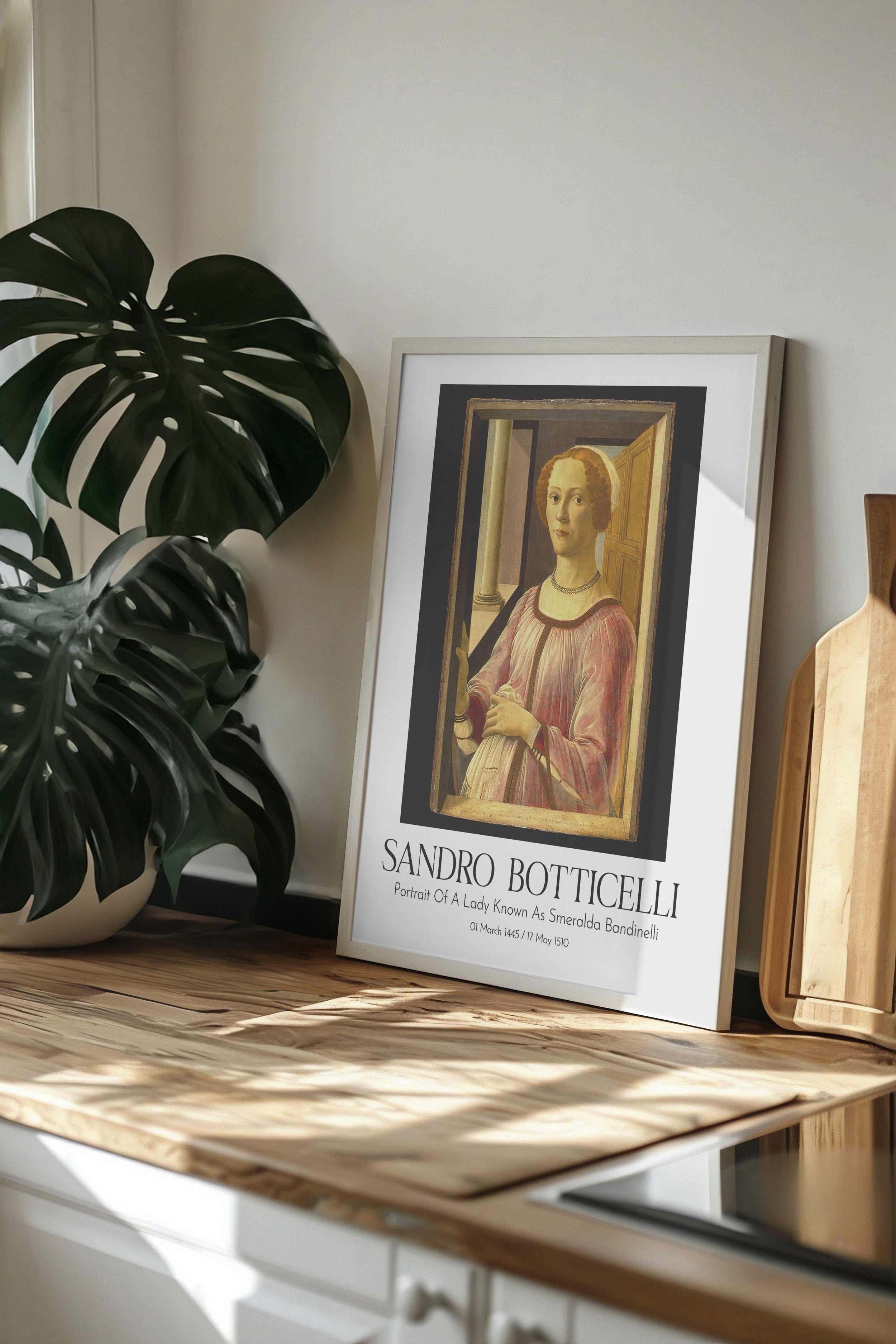 Sandro Botticelli, Beyaz Çerçeveli Tablo, Sanat Serisi NO:110756