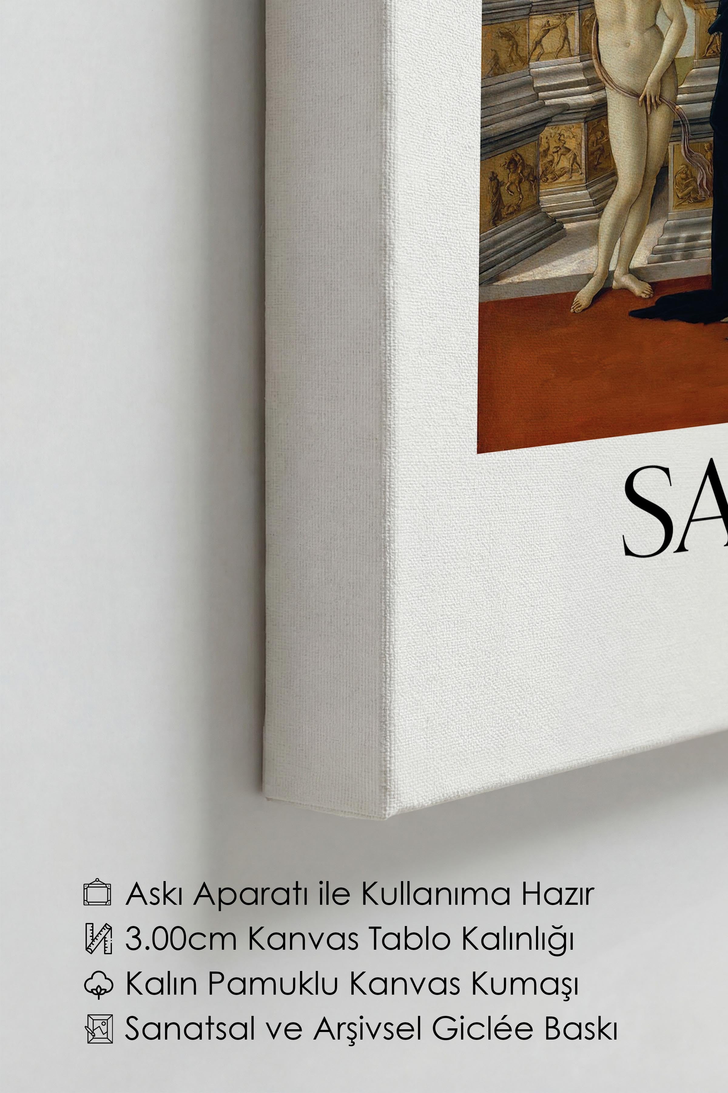 Sandro Botticelli - Calumny Of Apelles, Kanvas Tablo, Sanat Serisi NO:110771