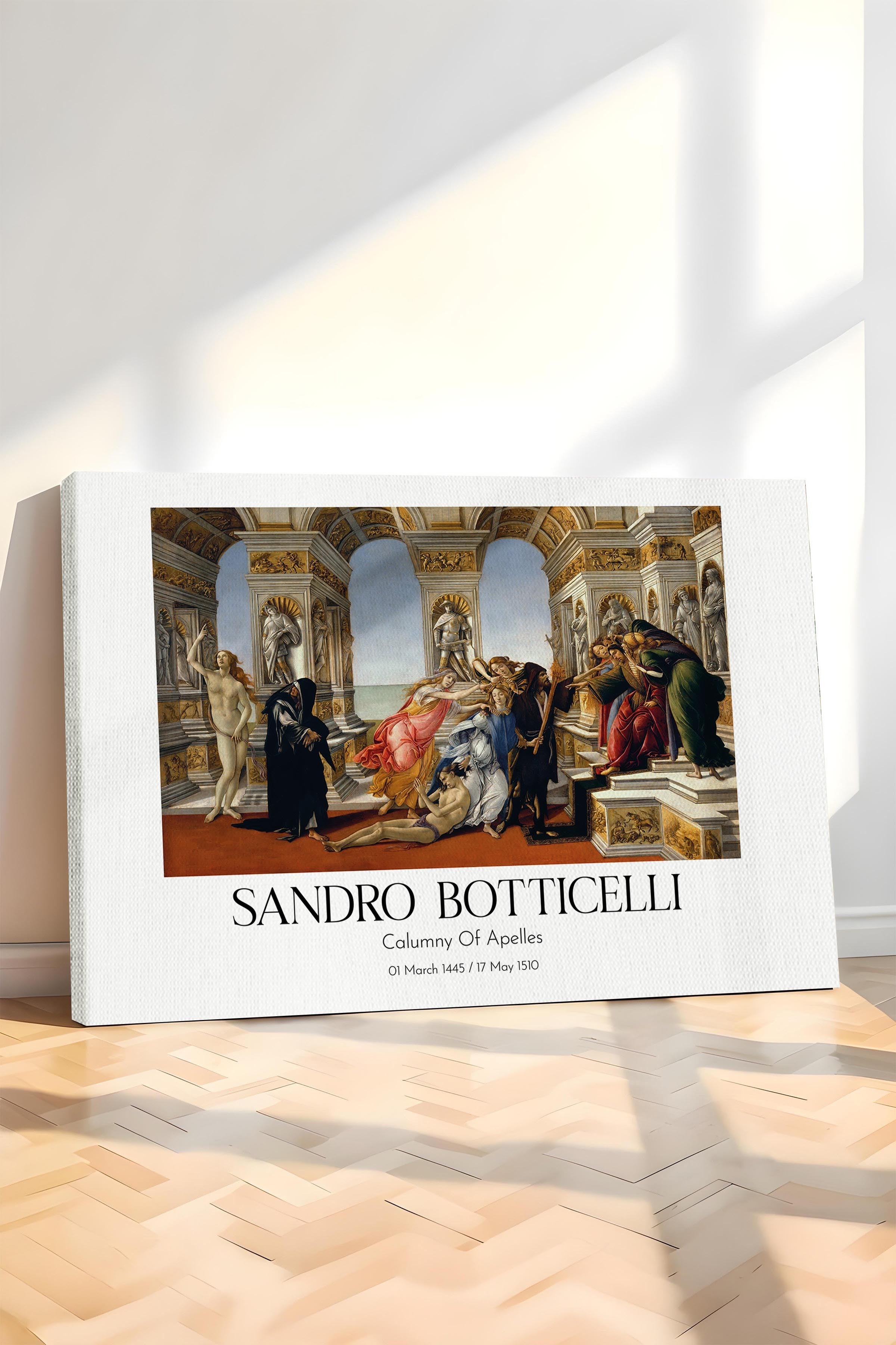 Sandro Botticelli - Calumny Of Apelles, Kanvas Tablo, Sanat Serisi NO:110771