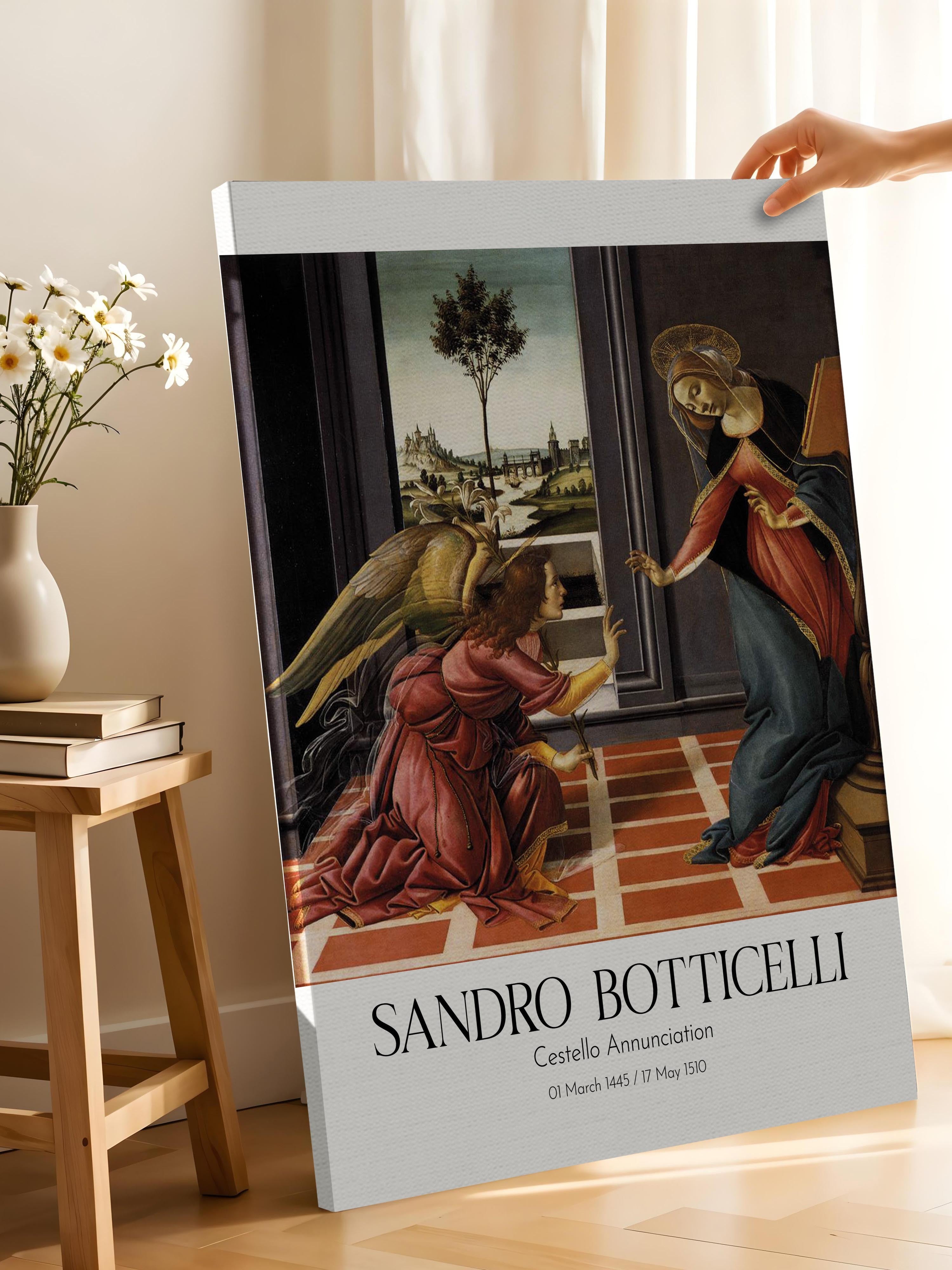 Sandro Botticelli - Cestello Annunciation, Kanvas Tablo, Sanat Serisi NO:110744