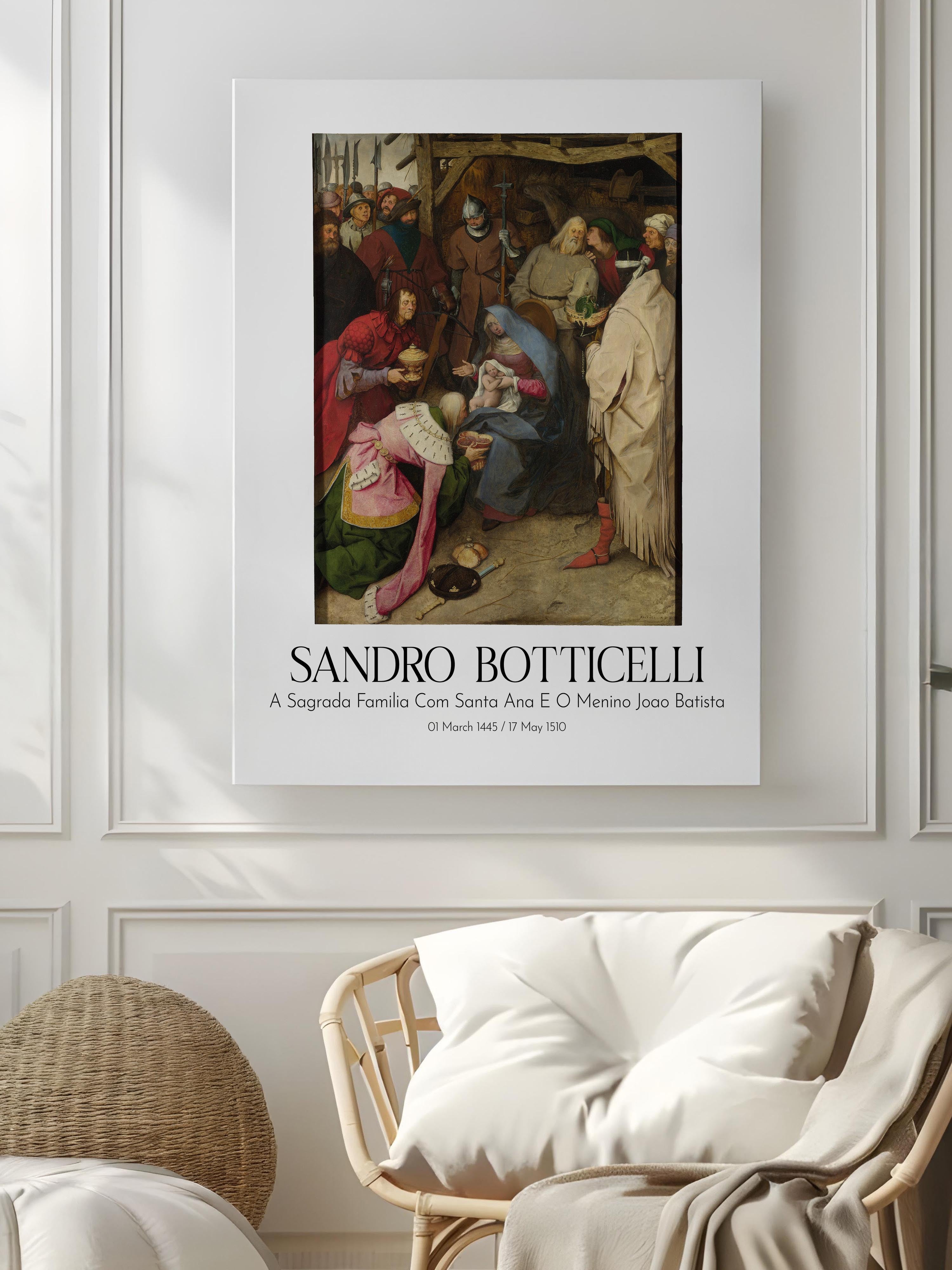 Sandro Botticelli, Kanvas Tablo, Sanat Serisi NO:110752