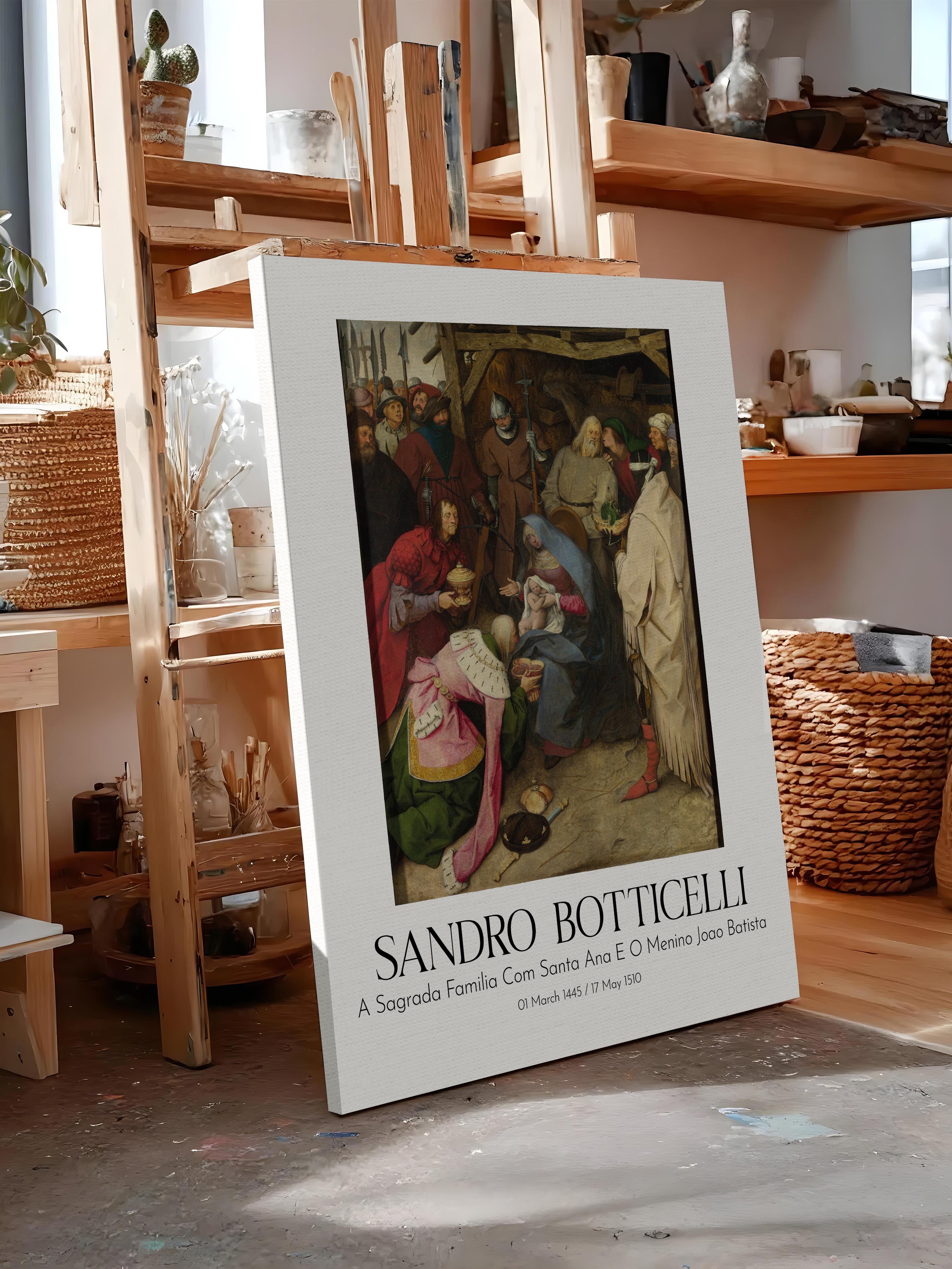 Sandro Botticelli, Kanvas Tablo, Sanat Serisi NO:110752