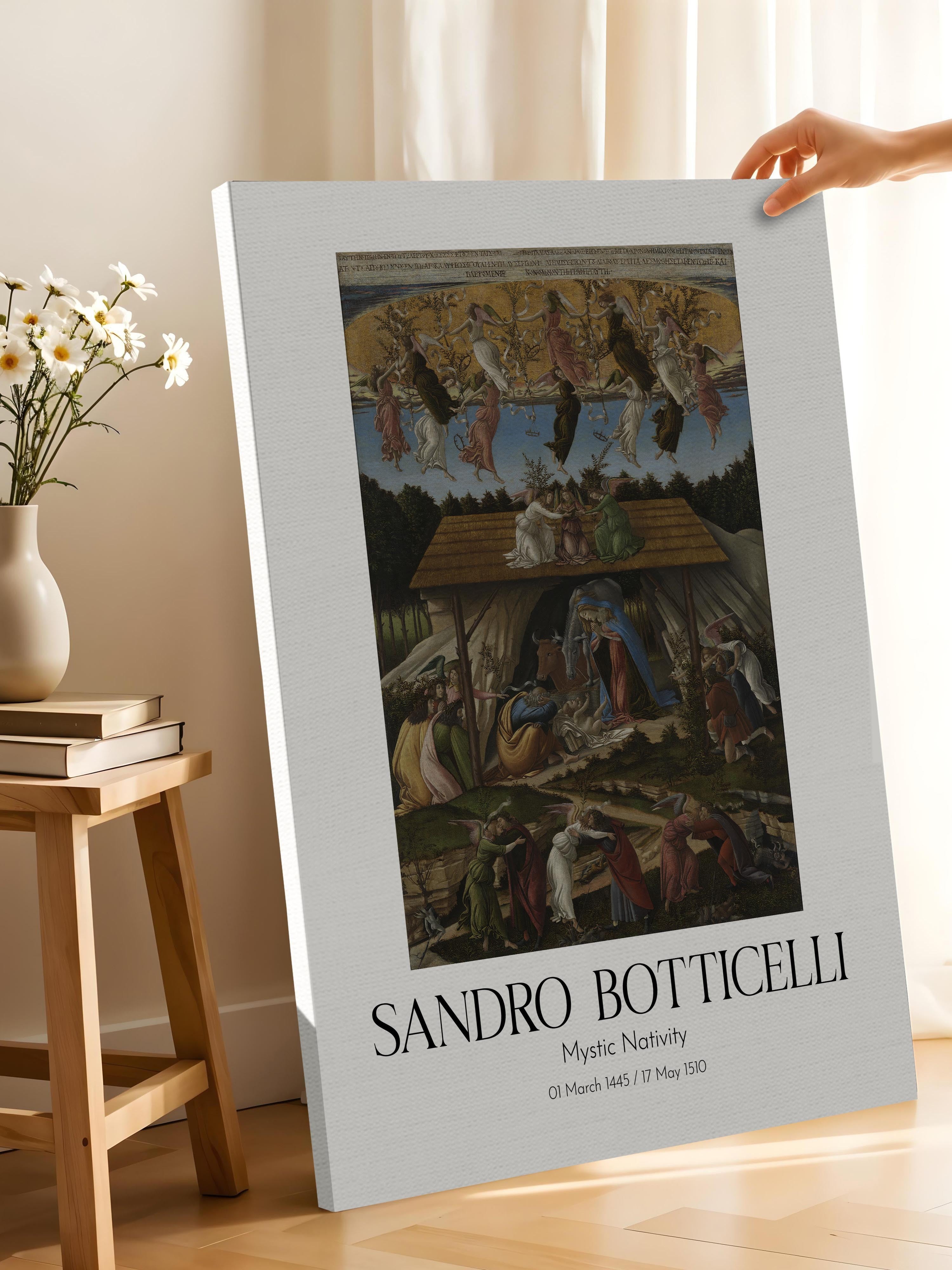 Sandro Botticelli - Mystic Nativity, Kanvas Tablo, Sanat Serisi NO:110753