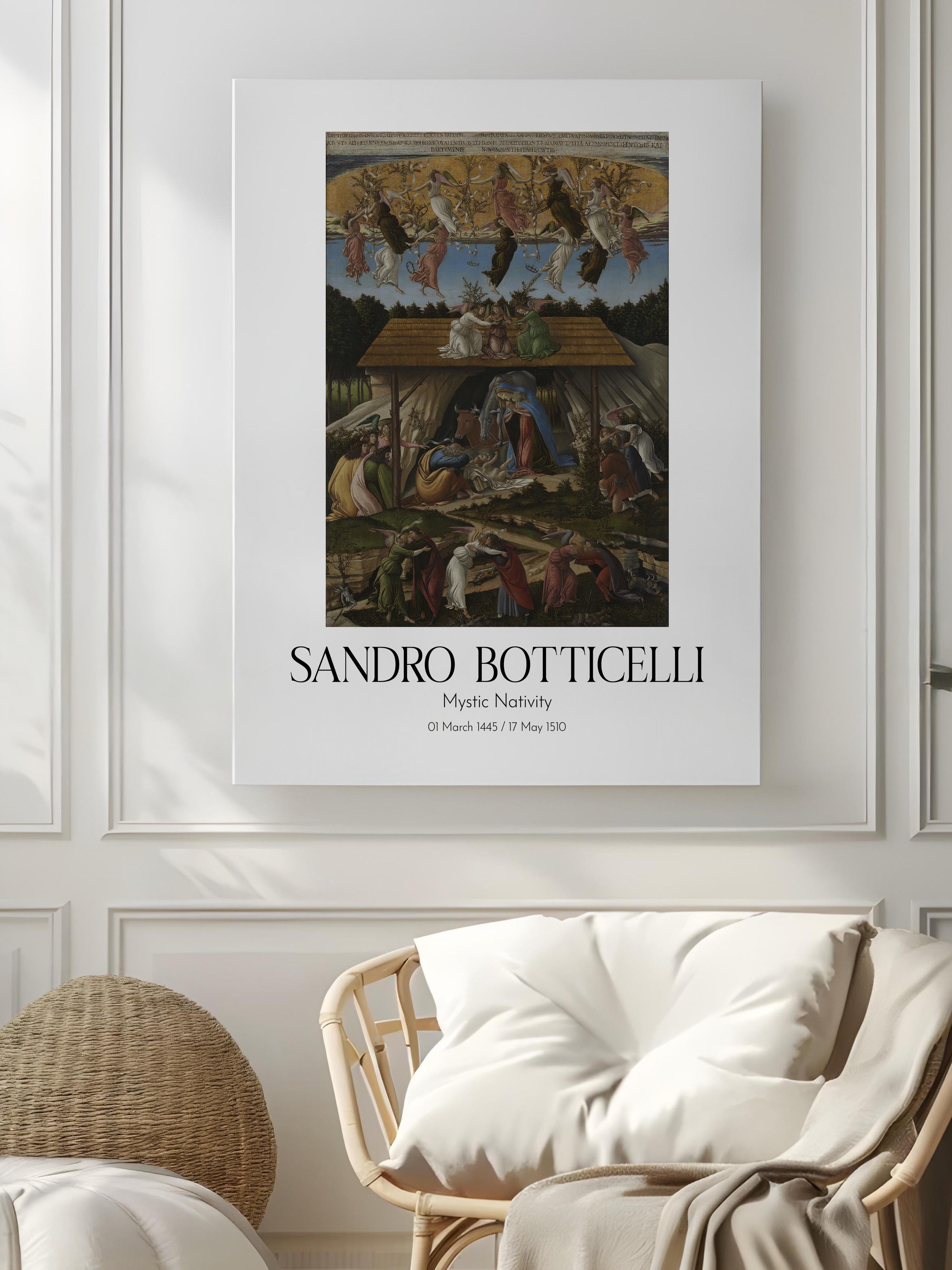 Sandro Botticelli - Mystic Nativity, Kanvas Tablo, Sanat Serisi NO:110753