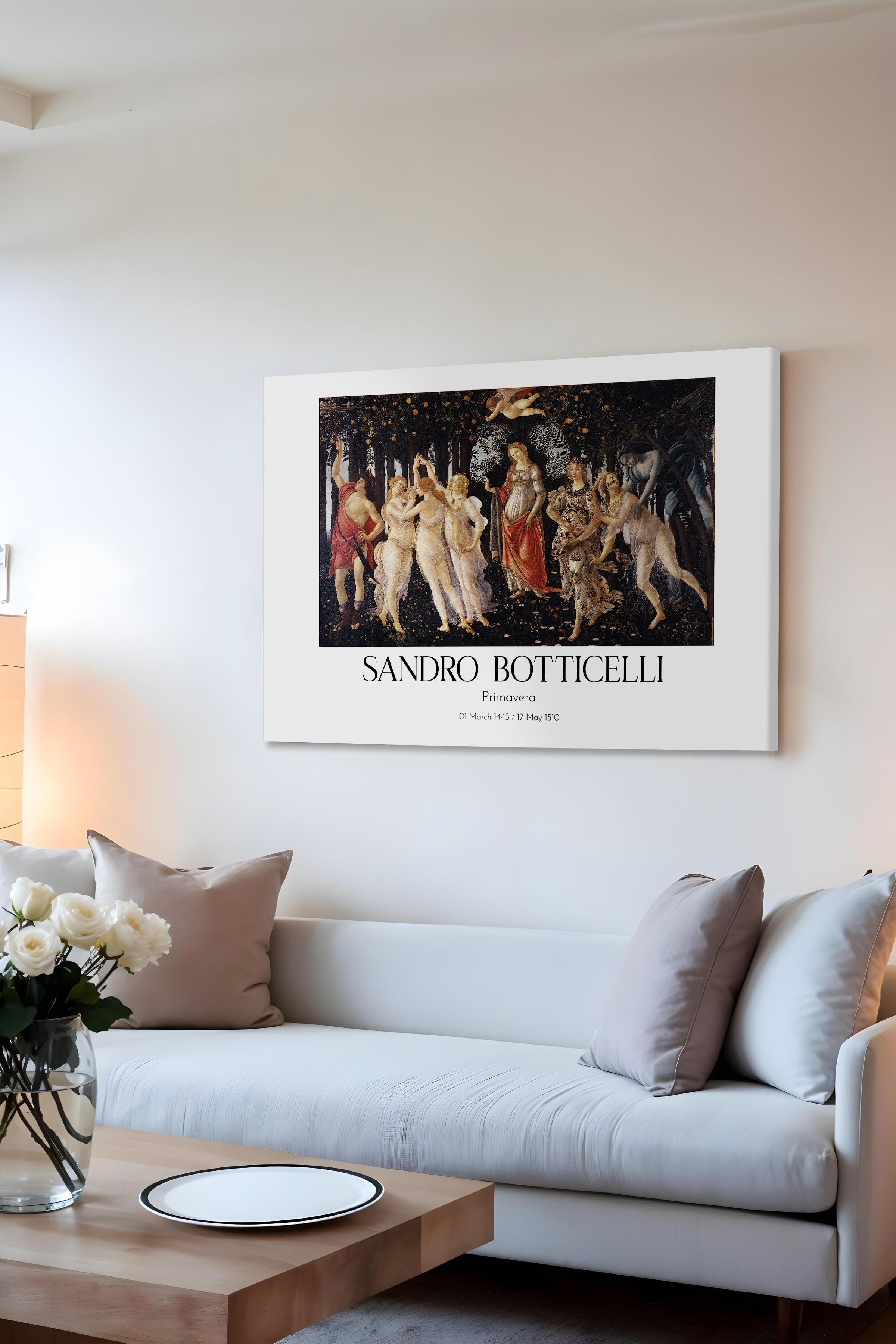 Sandro Botticelli - Primavera, Kanvas Tablo, Sanat Serisi NO:110770