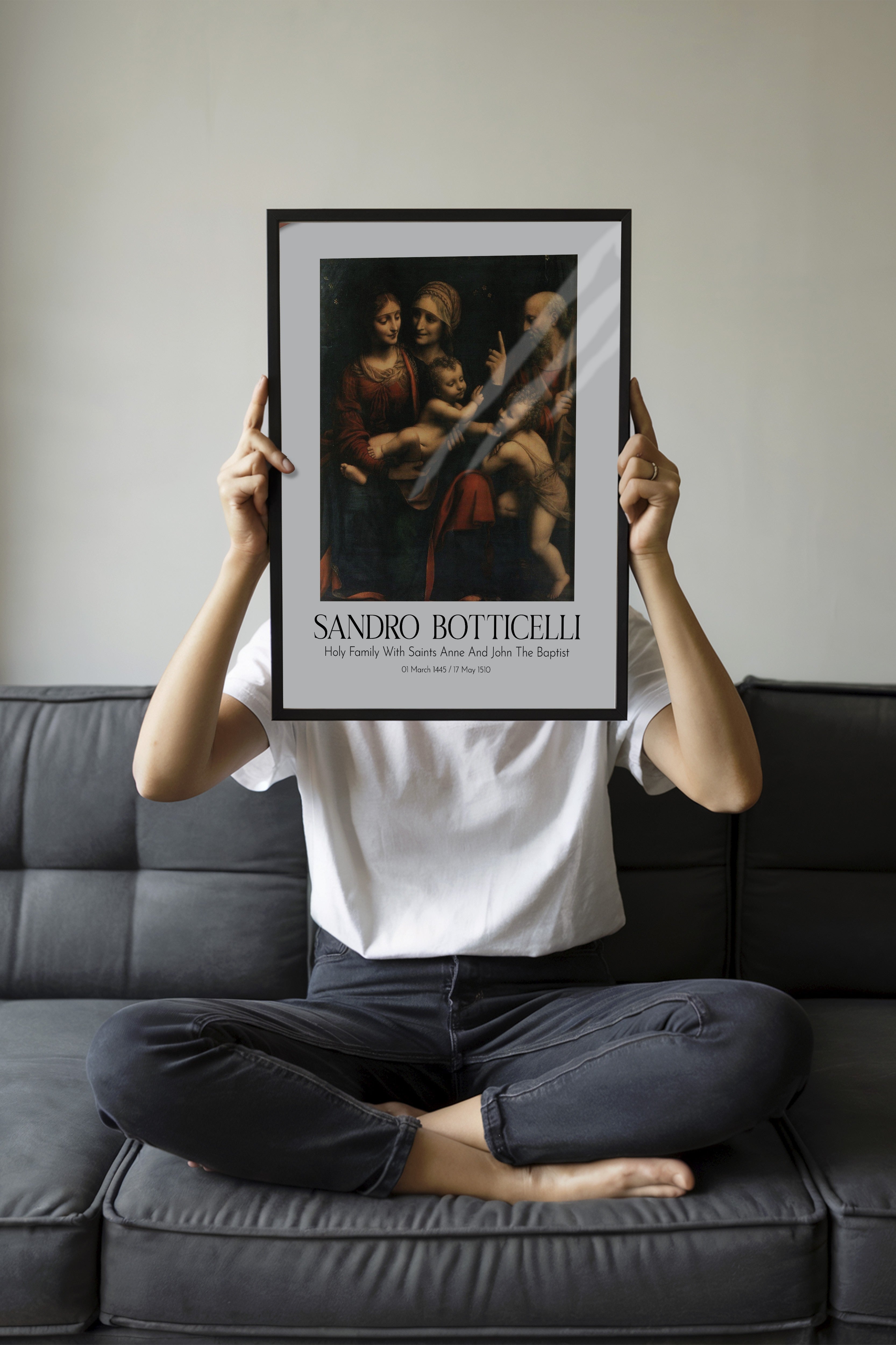 Sandro Botticelli, Siyah Çerçeveli Tablo, Sanat Serisi NO:110751