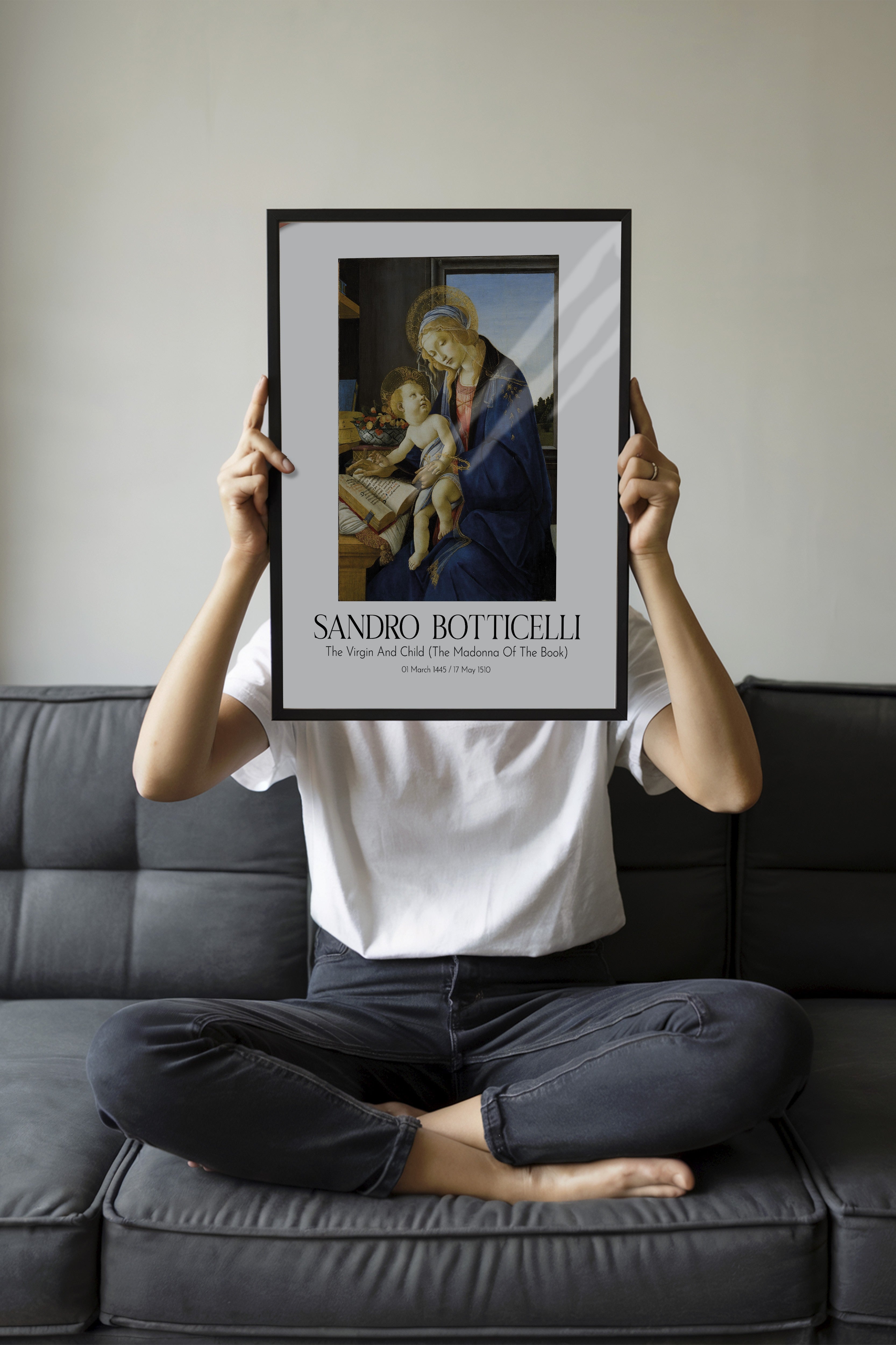 Sandro Botticelli, Siyah Çerçeveli Tablo, Sanat Serisi NO:110760