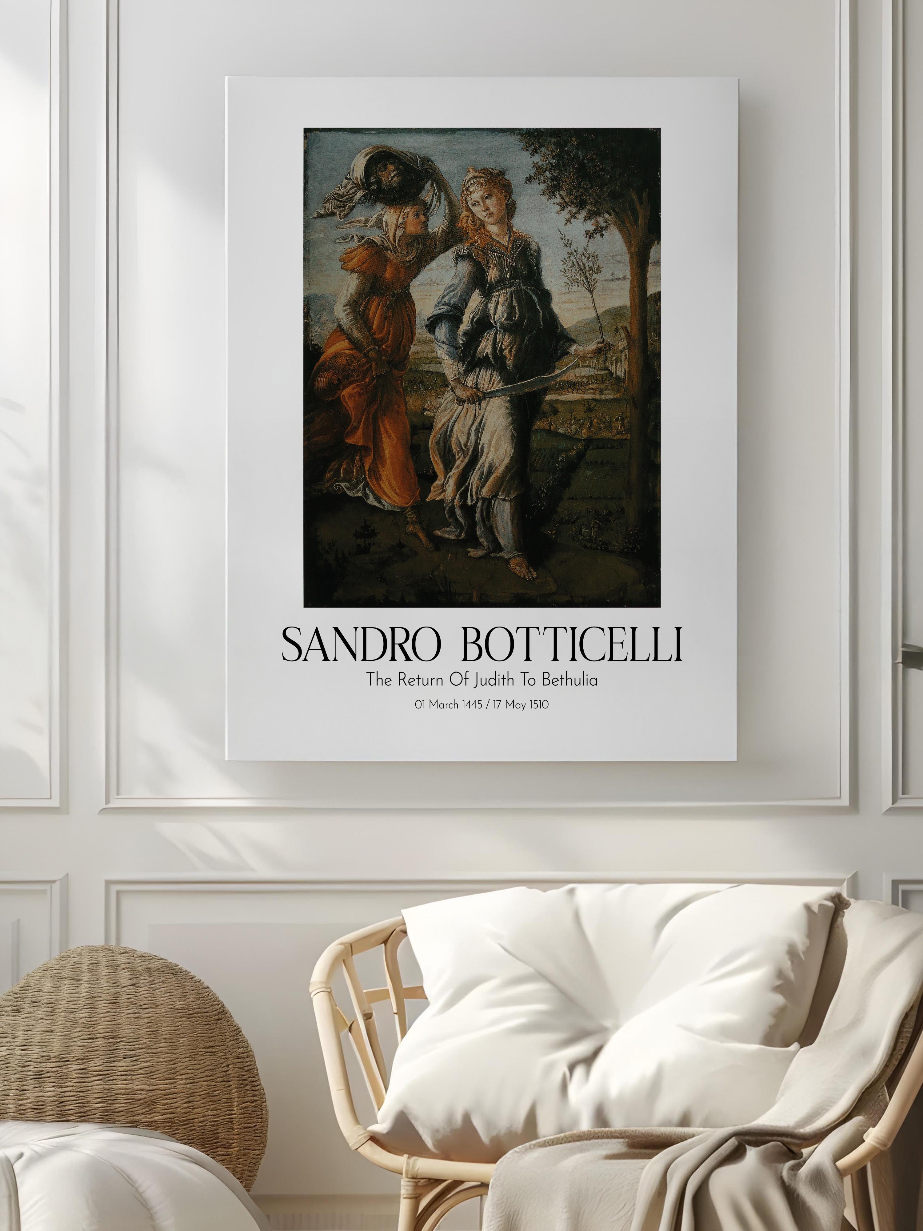 Sandro Botticelli - The Return Of Judith To Bethulia, Kanvas Tablo, Sanat Serisi NO:110759