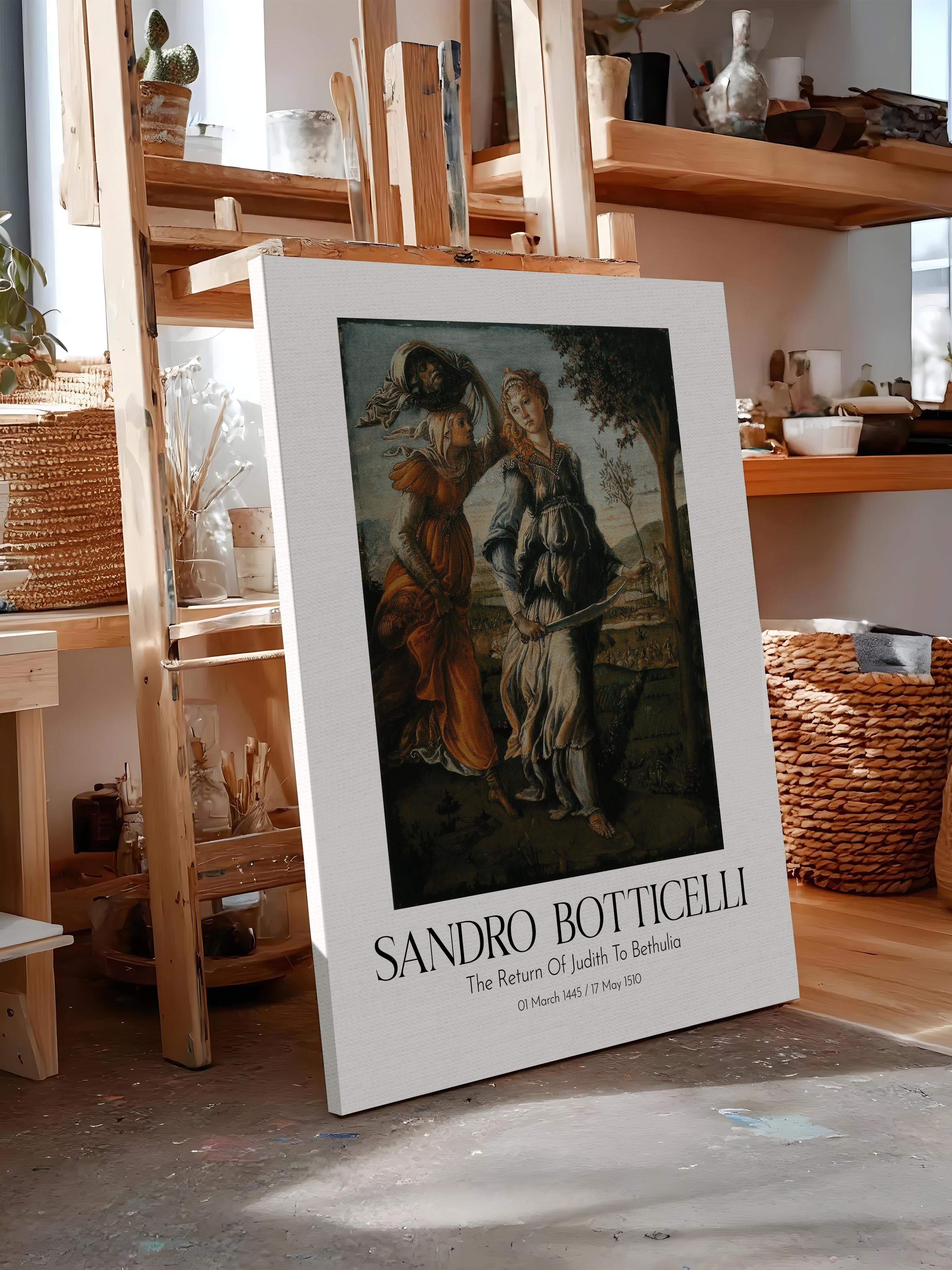 Sandro Botticelli - The Return Of Judith To Bethulia, Kanvas Tablo, Sanat Serisi NO:110759