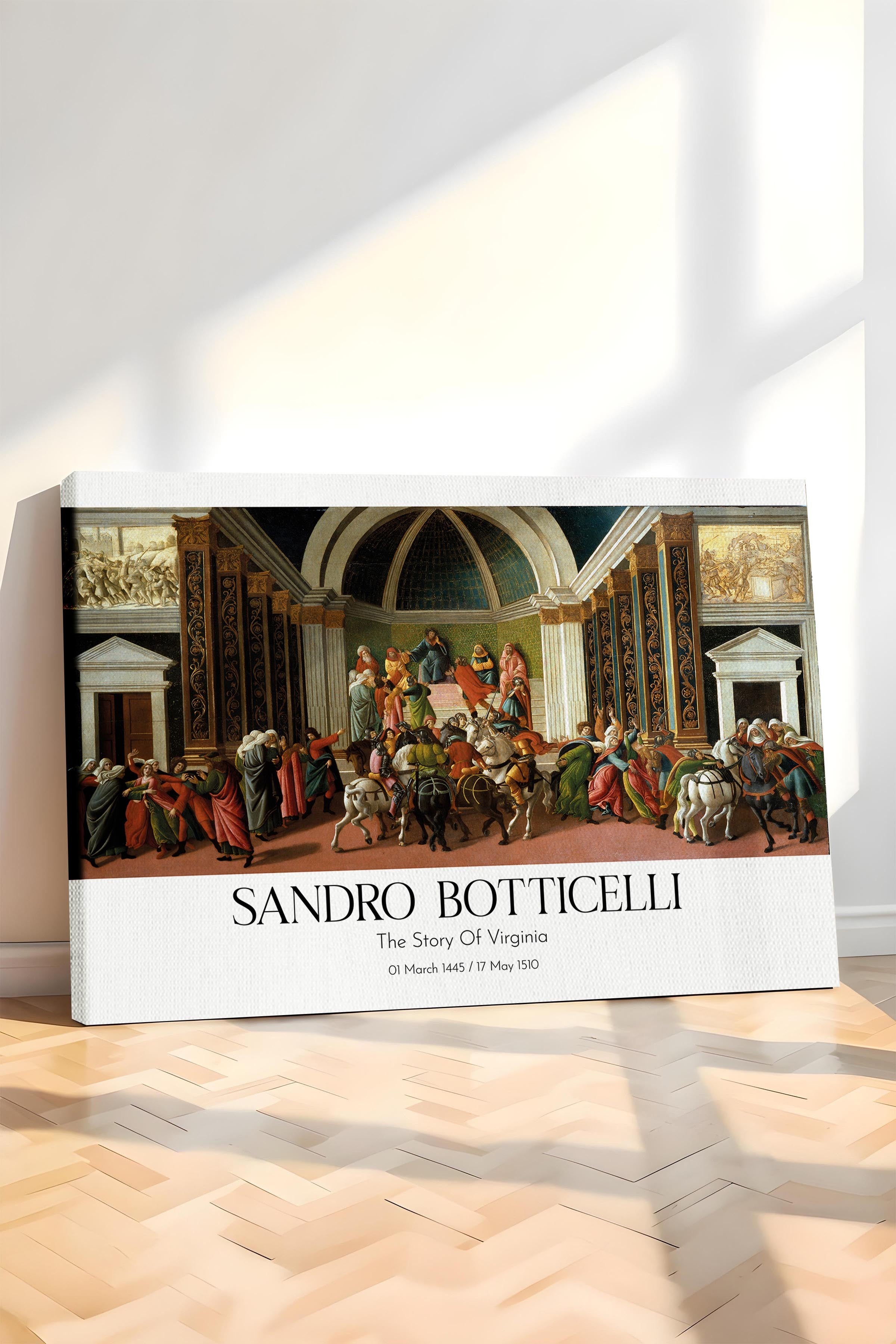 Sandro Botticelli - The Story Of Virginia, Kanvas Tablo, Sanat Serisi NO:110769