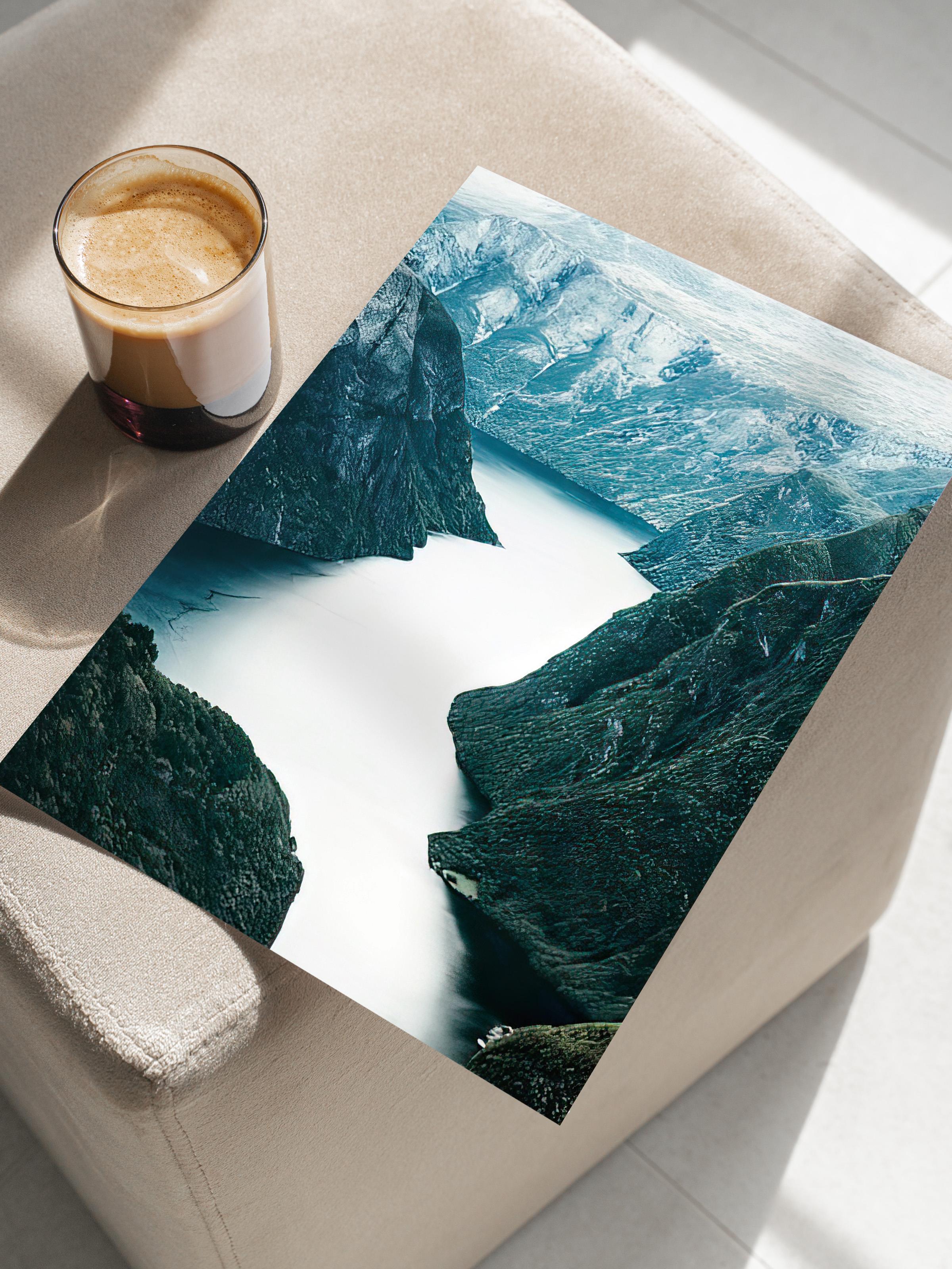 Scandinavian Nature Poster, Çerçevesiz Duvar Posteri, Dikey Duvar Tablosu Comfort Serisi NO:108363