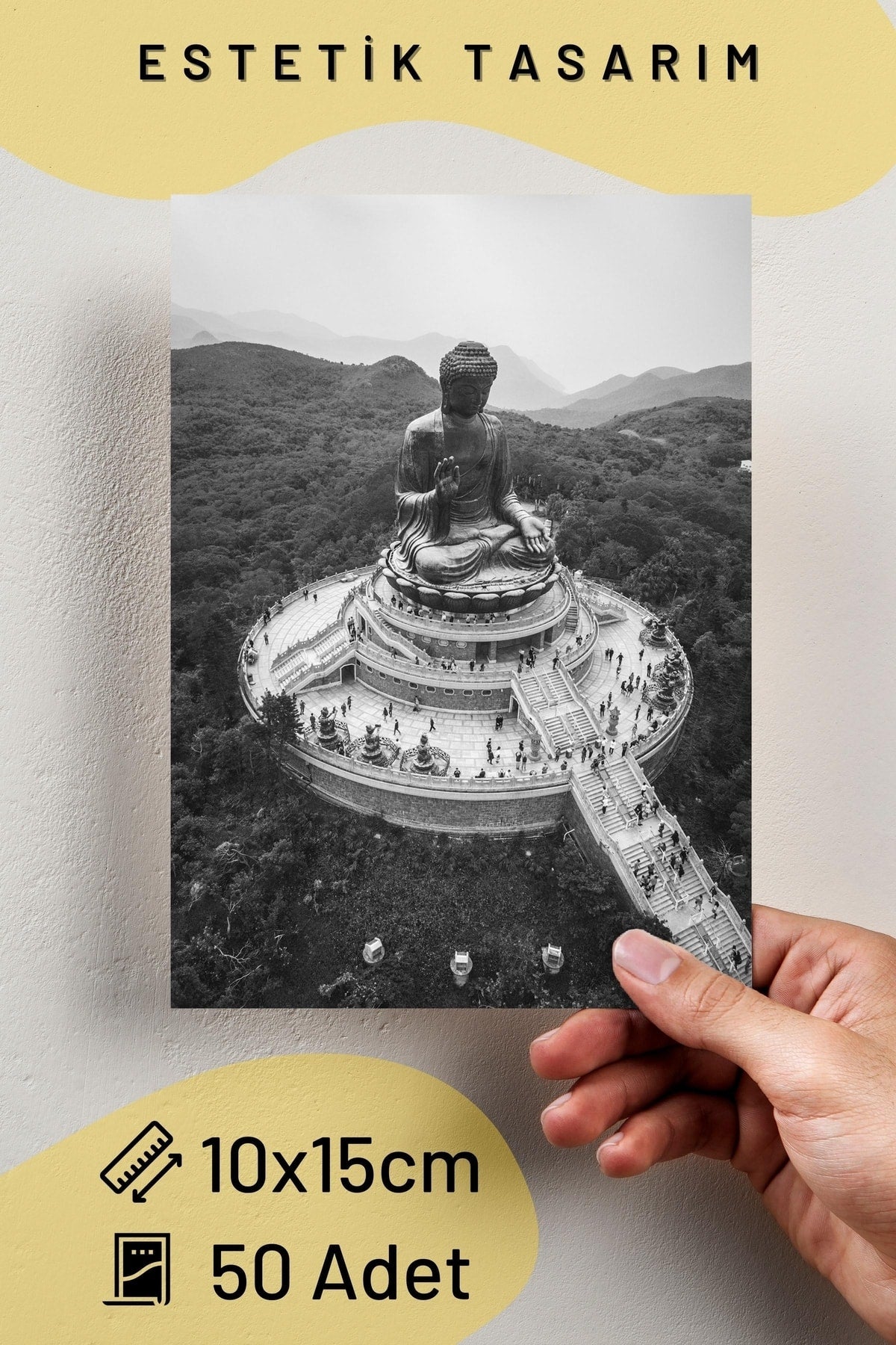 Şehirler Kolaj Seti, Estetik Ülkeler Poster Seti, 50 Adet 10*15 Cm, Bant Hediyeli Kutulu Set