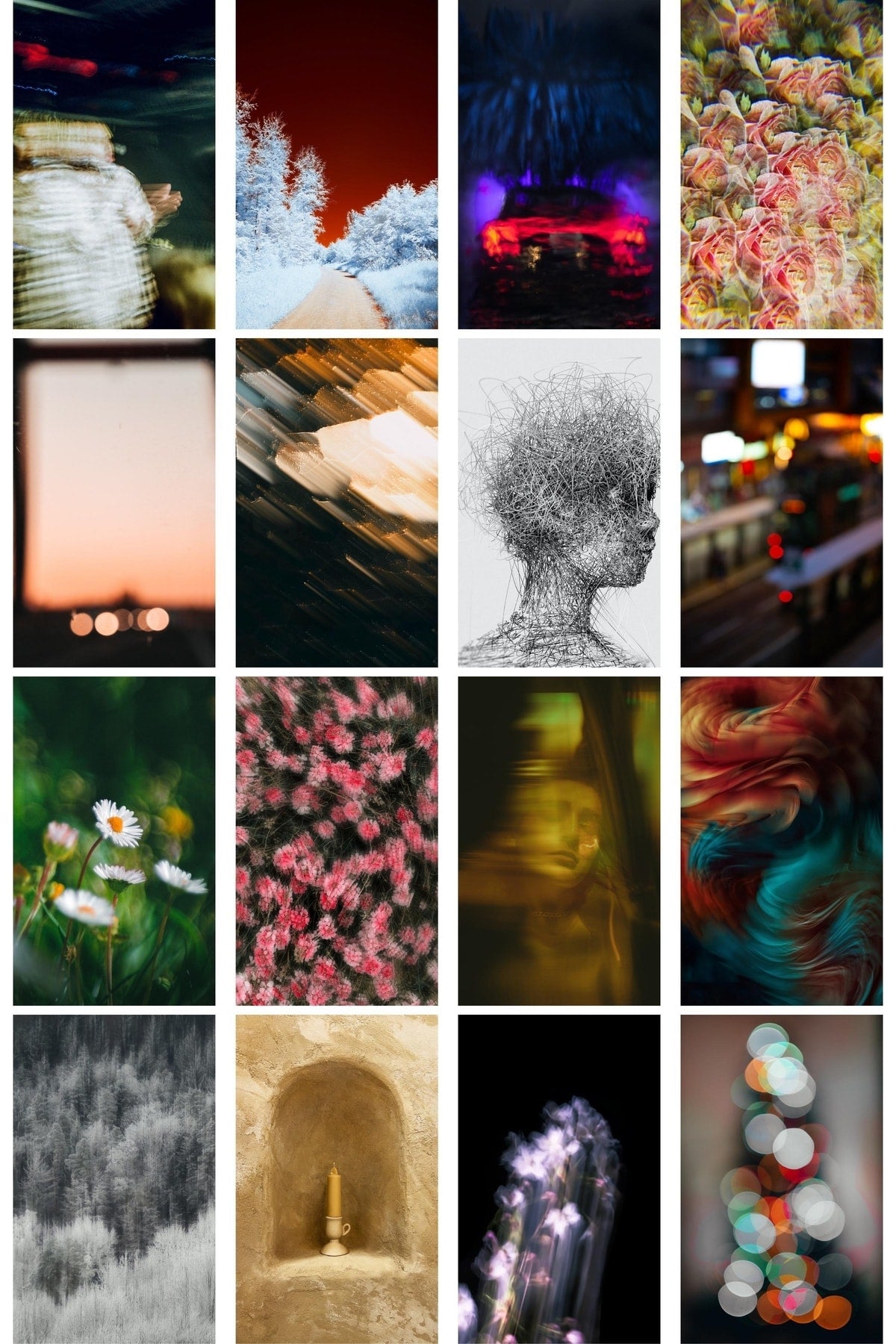 Serüven Kolaj Poster Seti - Kolaj Seti - Stiker Bant Hediyeli - 40 Adet 10cm*15cm - Kutulu Set